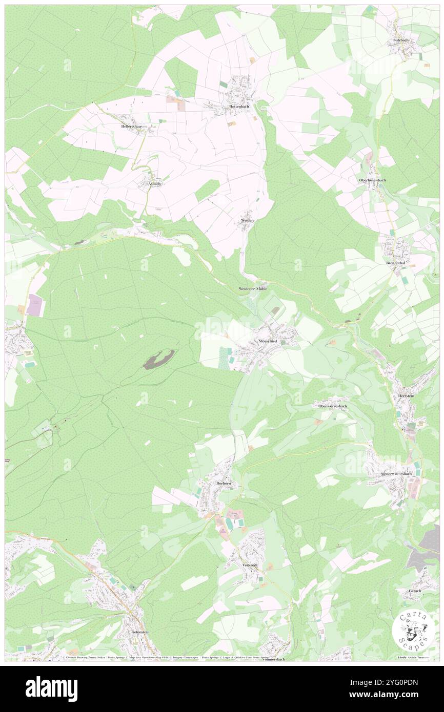 Moerschied, DE, Germania, Rheinland-Pfalz, N 49 47' 17'', N 7 18' 15'', MAP, Cartascapes Map pubblicata nel 2024. Esplora Cartascapes, una mappa che rivela i diversi paesaggi, culture ed ecosistemi della Terra. Viaggia attraverso il tempo e lo spazio, scoprendo l'interconnessione del passato, del presente e del futuro del nostro pianeta. Foto Stock