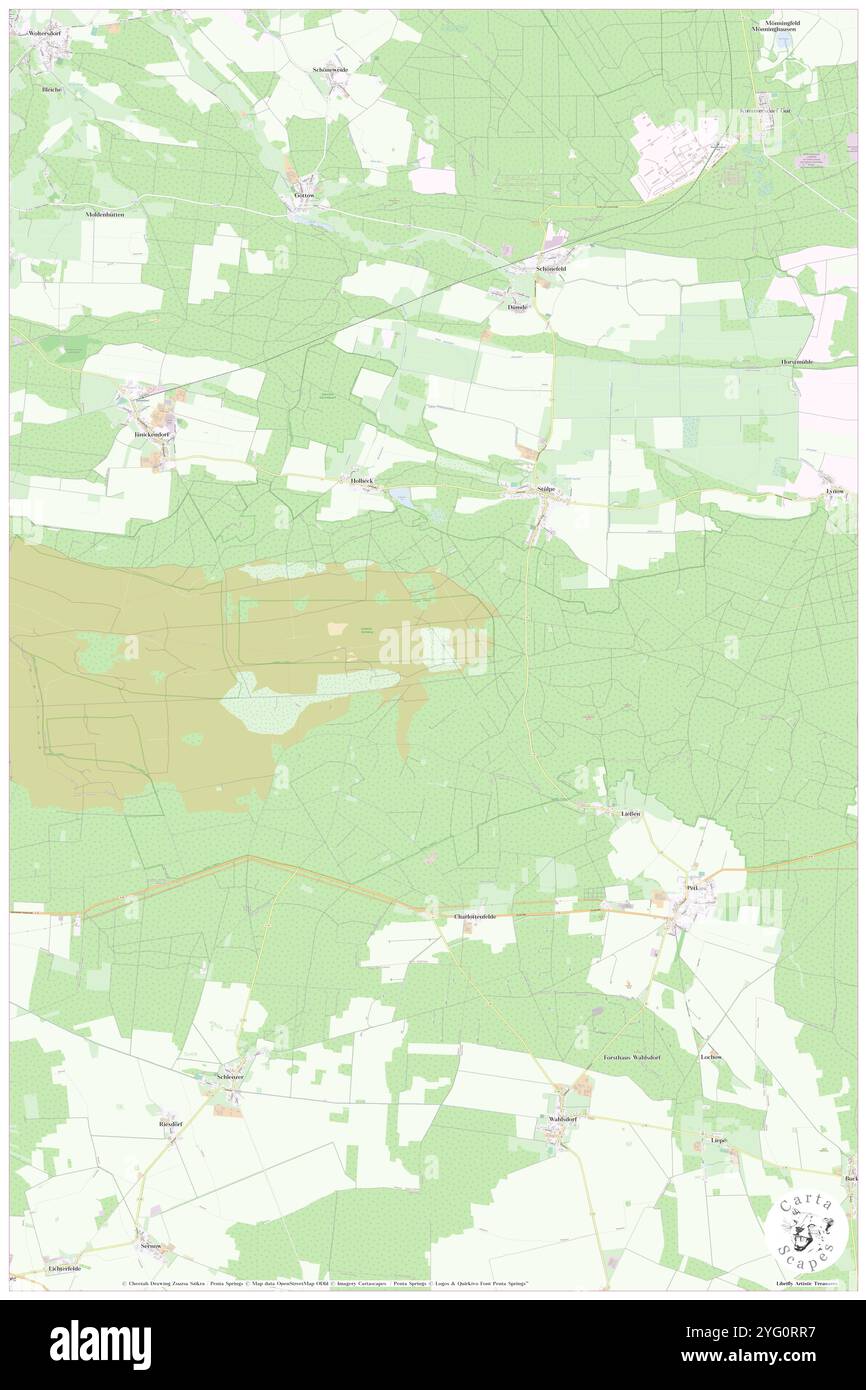 Stuelpe, DE, Germania, Brandeburgo, N 52 2' 47'', N 13 19' 20''', mappa, Cartascapes Mappa pubblicata nel 2024. Esplora Cartascapes, una mappa che rivela i diversi paesaggi, culture ed ecosistemi della Terra. Viaggia attraverso il tempo e lo spazio, scoprendo l'interconnessione del passato, del presente e del futuro del nostro pianeta. Foto Stock