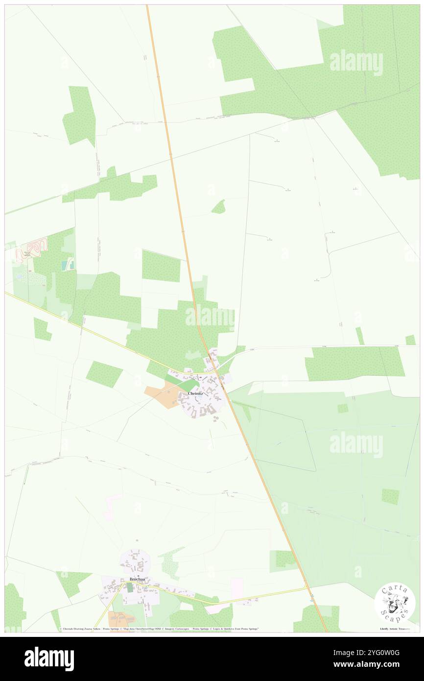 Cheinitz, DE, Germania, Sassonia-Anhalt, N 52 42' 7'', N 11 15' 11'', mappa, Cartascapes Mappa pubblicata nel 2024. Esplora Cartascapes, una mappa che rivela i diversi paesaggi, culture ed ecosistemi della Terra. Viaggia attraverso il tempo e lo spazio, scoprendo l'interconnessione del passato, del presente e del futuro del nostro pianeta. Foto Stock