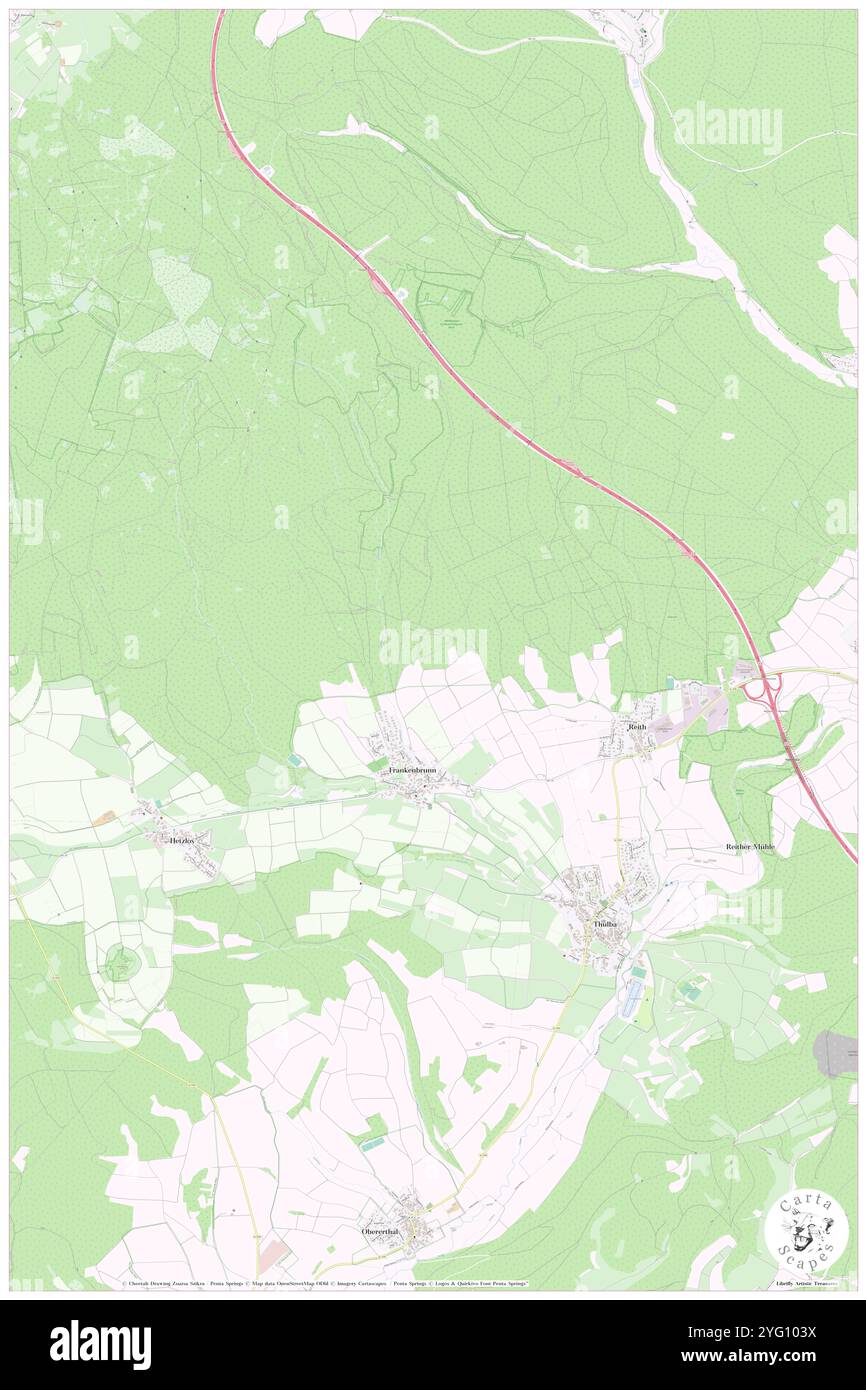 Weipertswald, DE, Germania, Baviera, N 50 12' 0'', N 9 54' 0'', mappa, Cartascapes Mappa pubblicata nel 2024. Esplora Cartascapes, una mappa che rivela i diversi paesaggi, culture ed ecosistemi della Terra. Viaggia attraverso il tempo e lo spazio, scoprendo l'interconnessione del passato, del presente e del futuro del nostro pianeta. Foto Stock