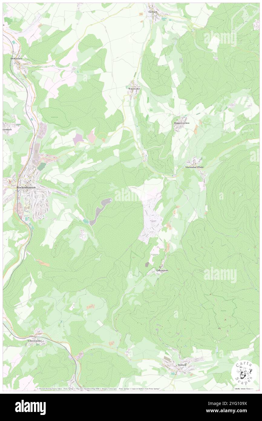 Kahlenberg, DE, Germania, Rheinland-Pfalz, N 49 37' 35'', N 7 51' 42'', MAP, Cartascapes Map pubblicata nel 2024. Esplora Cartascapes, una mappa che rivela i diversi paesaggi, culture ed ecosistemi della Terra. Viaggia attraverso il tempo e lo spazio, scoprendo l'interconnessione del passato, del presente e del futuro del nostro pianeta. Foto Stock