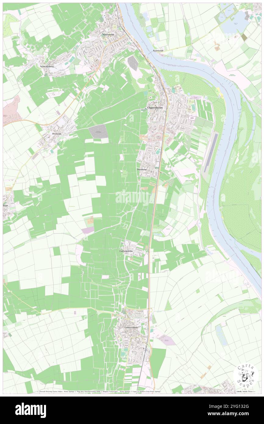 Dienheim, DE, Germania, Rheinland-Pfalz, N 49 50' 28'', N 8 21' 25'', mappa, Cartascapes Mappa pubblicata nel 2024. Esplora Cartascapes, una mappa che rivela i diversi paesaggi, culture ed ecosistemi della Terra. Viaggia attraverso il tempo e lo spazio, scoprendo l'interconnessione del passato, del presente e del futuro del nostro pianeta. Foto Stock