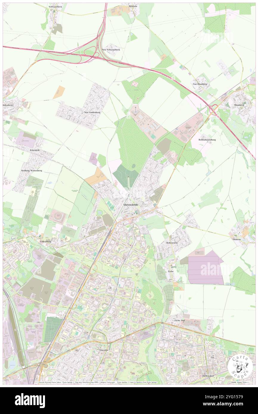 Ahrensfelde Friedhof, DE, Germania, Brandeburgo, N 52 34' 51'', N 13 34' 23'', mappa, Cartascapes Mappa pubblicata nel 2024. Esplora Cartascapes, una mappa che rivela i diversi paesaggi, culture ed ecosistemi della Terra. Viaggia attraverso il tempo e lo spazio, scoprendo l'interconnessione del passato, del presente e del futuro del nostro pianeta. Foto Stock