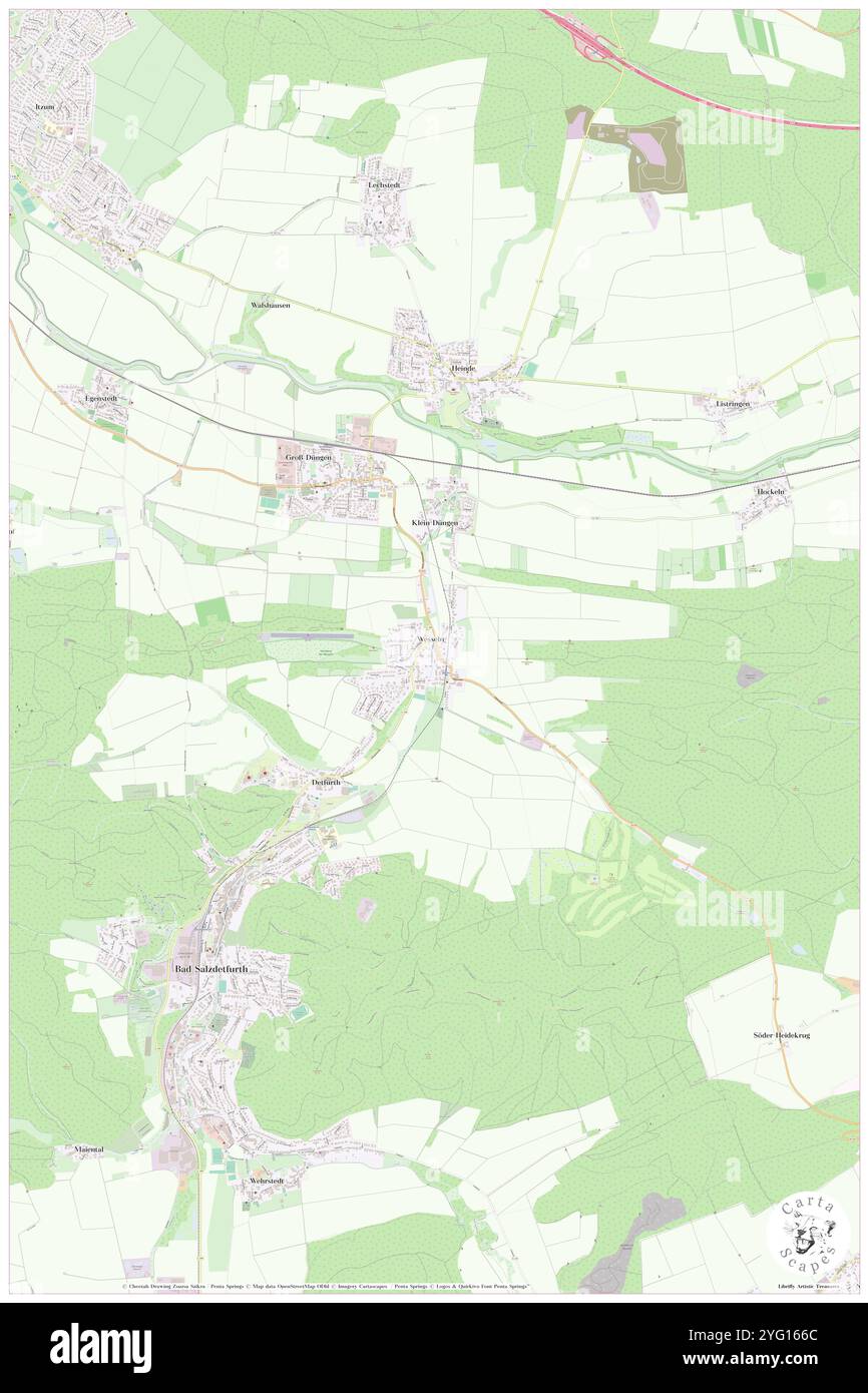 Wesseln, DE, Germania, bassa Sassonia, N 52 4' 57'', N 10 1' 58'', mappa, Cartascapes Mappa pubblicata nel 2024. Esplora Cartascapes, una mappa che rivela i diversi paesaggi, culture ed ecosistemi della Terra. Viaggia attraverso il tempo e lo spazio, scoprendo l'interconnessione del passato, del presente e del futuro del nostro pianeta. Foto Stock