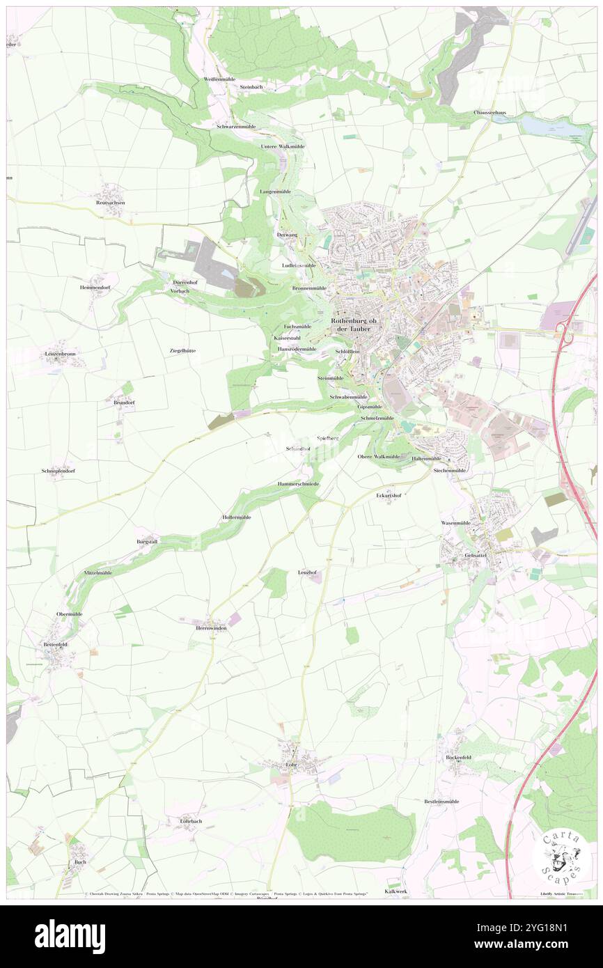 Schandhof, Regierungsbezirk Mittelfranken, DE, Germania, Baviera, N 49 21' 46'', N 10 10' 12'', MAP, Cartascapes Map pubblicata nel 2024. Esplora Cartascapes, una mappa che rivela i diversi paesaggi, culture ed ecosistemi della Terra. Viaggia attraverso il tempo e lo spazio, scoprendo l'interconnessione del passato, del presente e del futuro del nostro pianeta. Foto Stock