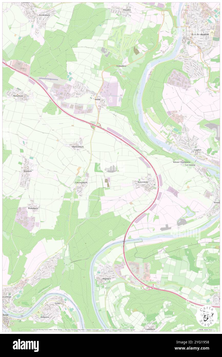 Bocksberg, Regierungsbezirk Unterfranken, DE, Germania, Baviera, N 49 48' 20'', N 9 33' 56'', MAP, Cartascapes Map pubblicata nel 2024. Esplora Cartascapes, una mappa che rivela i diversi paesaggi, culture ed ecosistemi della Terra. Viaggia attraverso il tempo e lo spazio, scoprendo l'interconnessione del passato, del presente e del futuro del nostro pianeta. Foto Stock