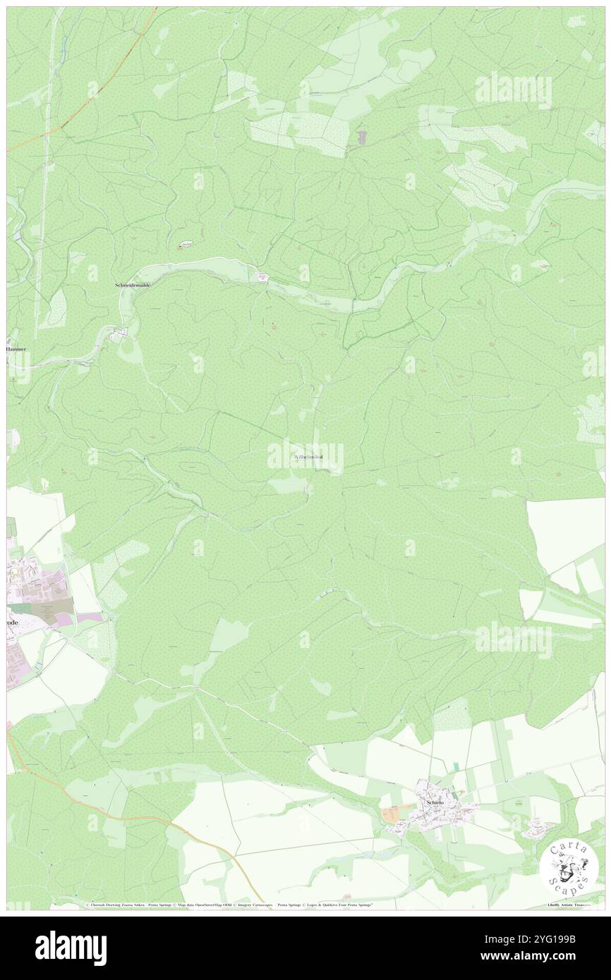 Foersterei Wilhelmshof, DE, Germania, Sassonia-Anhalt, N 51 39' 18''', N 11 11' 52'', mappa, Cartascapes Mappa pubblicata nel 2024. Esplora Cartascapes, una mappa che rivela i diversi paesaggi, culture ed ecosistemi della Terra. Viaggia attraverso il tempo e lo spazio, scoprendo l'interconnessione del passato, del presente e del futuro del nostro pianeta. Foto Stock