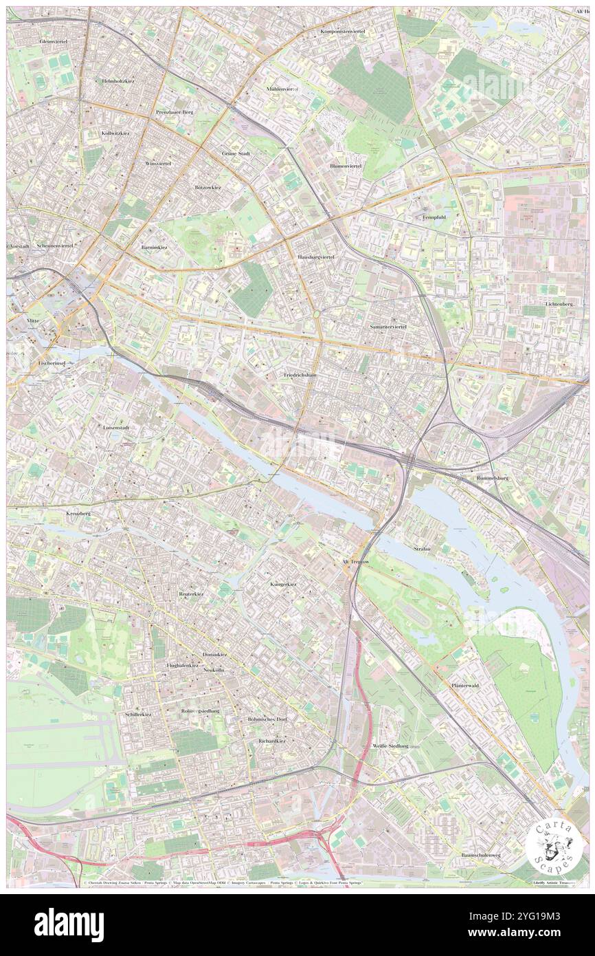 Warschauer Strasse, DE, Germania, Berlino, N 52 30' 16'', N 13 26' 59'', mappa, Cartascapes Mappa pubblicata nel 2024. Esplora Cartascapes, una mappa che rivela i diversi paesaggi, culture ed ecosistemi della Terra. Viaggia attraverso il tempo e lo spazio, scoprendo l'interconnessione del passato, del presente e del futuro del nostro pianeta. Foto Stock