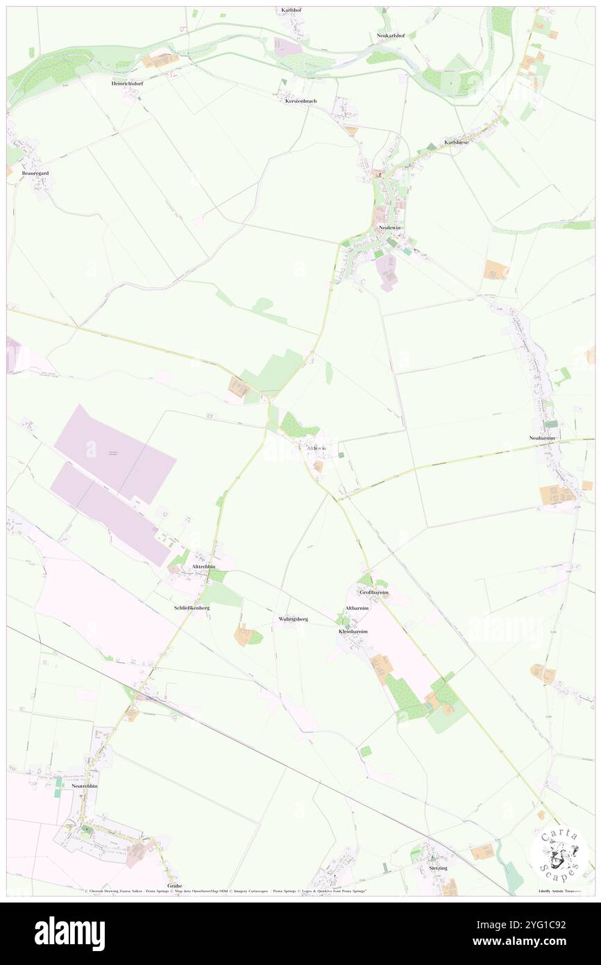 Altlewin, DE, Germania, Brandeburgo, N 52 42' 6'', N 14 15' 47'', mappa, Cartascapes Mappa pubblicata nel 2024. Esplora Cartascapes, una mappa che rivela i diversi paesaggi, culture ed ecosistemi della Terra. Viaggia attraverso il tempo e lo spazio, scoprendo l'interconnessione del passato, del presente e del futuro del nostro pianeta. Foto Stock