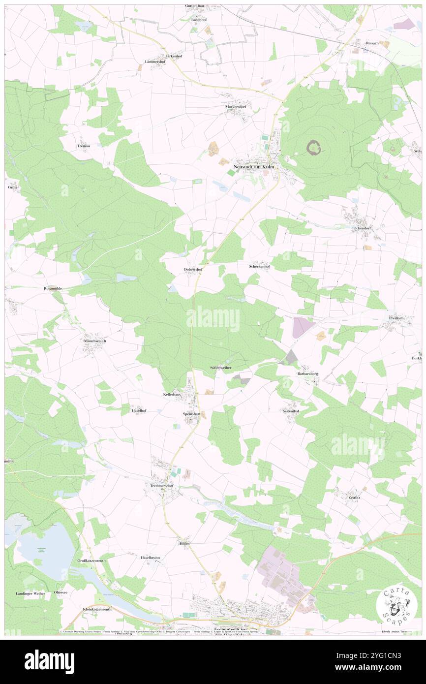 Scheckenberg, DE, Germania, Baviera, N 49 48' 6'', N 11 49' 31'', mappa, Cartascapes Mappa pubblicata nel 2024. Esplora Cartascapes, una mappa che rivela i diversi paesaggi, culture ed ecosistemi della Terra. Viaggia attraverso il tempo e lo spazio, scoprendo l'interconnessione del passato, del presente e del futuro del nostro pianeta. Foto Stock