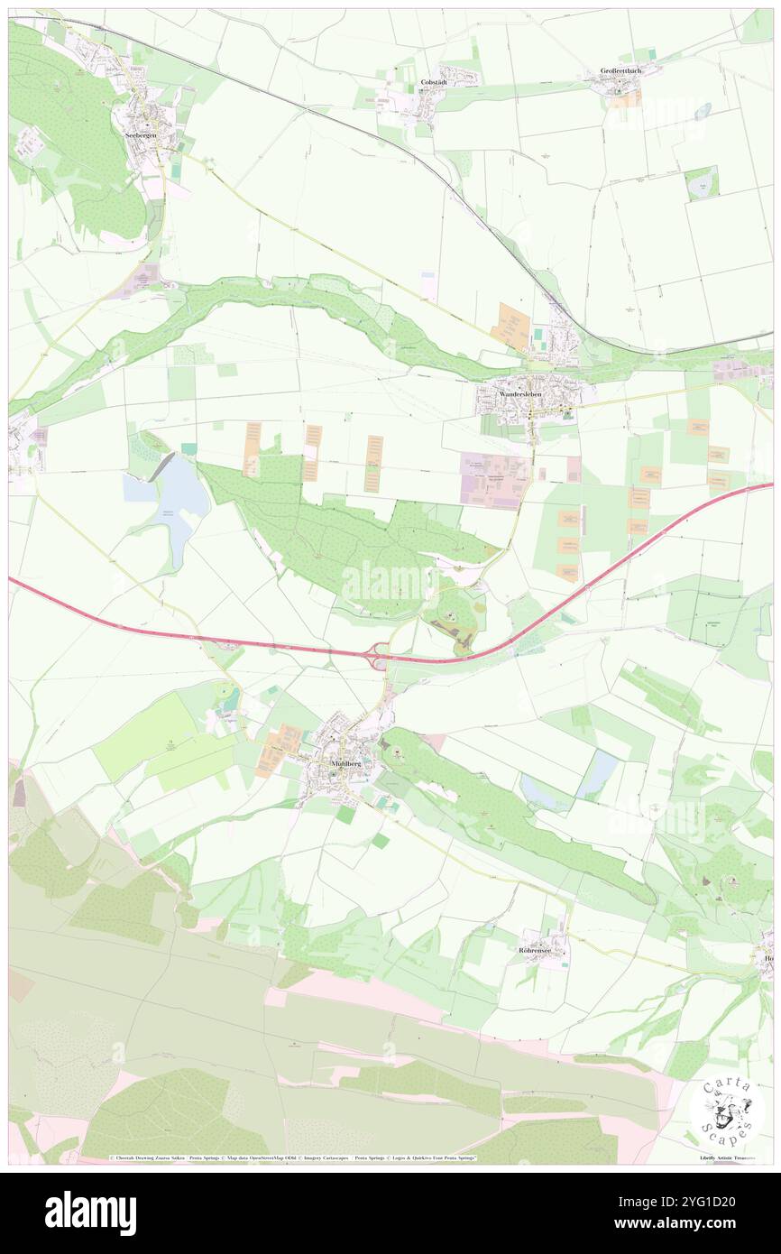 Kaffberg, DE, Germania, Turingia, N 50 52' 58'', N 10 49' 51'', mappa, Cartascapes Mappa pubblicata nel 2024. Esplora Cartascapes, una mappa che rivela i diversi paesaggi, culture ed ecosistemi della Terra. Viaggia attraverso il tempo e lo spazio, scoprendo l'interconnessione del passato, del presente e del futuro del nostro pianeta. Foto Stock