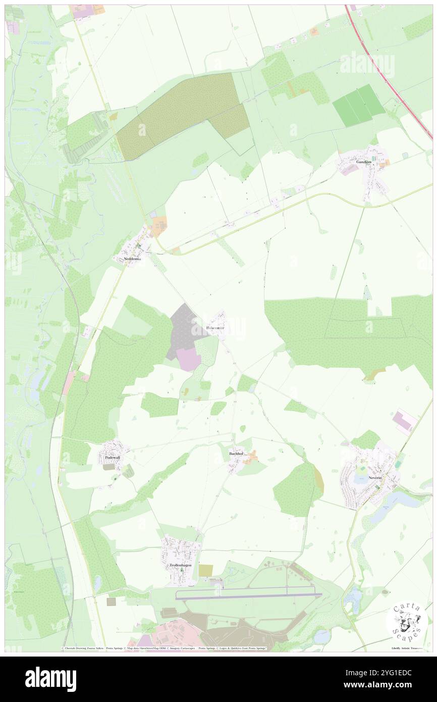 Hohenmin, DE, Germania, Meclemburgo-Vorpommern, N 53 38' 22'', N 13 17' 56''', mappa, Cartascapes Mappa pubblicata nel 2024. Esplora Cartascapes, una mappa che rivela i diversi paesaggi, culture ed ecosistemi della Terra. Viaggia attraverso il tempo e lo spazio, scoprendo l'interconnessione del passato, del presente e del futuro del nostro pianeta. Foto Stock