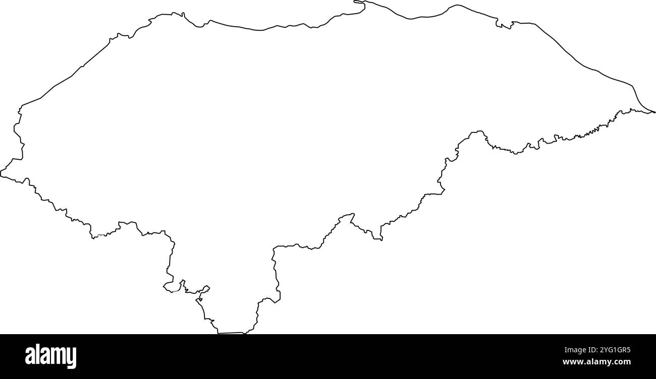 disegno illustrativo dell'icona della mappa dell'honduras Illustrazione Vettoriale