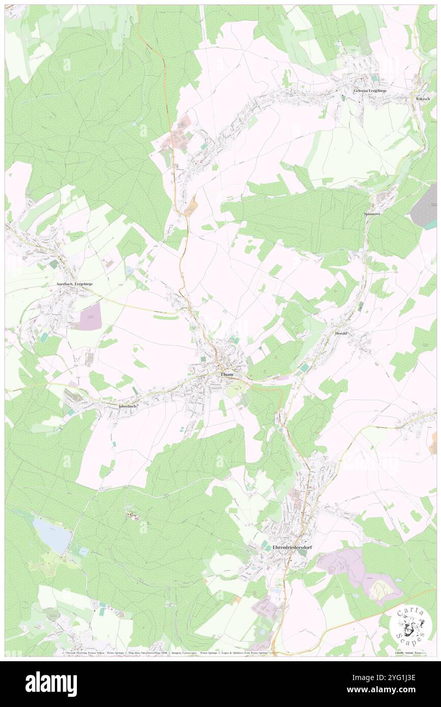 Thum, DE, Germania, Sassonia, N 50 40' 14'', N 12 57' 3'', mappa, Cartascapes Mappa pubblicata nel 2024. Esplora Cartascapes, una mappa che rivela i diversi paesaggi, culture ed ecosistemi della Terra. Viaggia attraverso il tempo e lo spazio, scoprendo l'interconnessione del passato, del presente e del futuro del nostro pianeta. Foto Stock