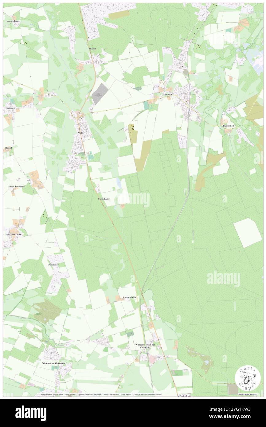 Droge Heide, DE, Germania, bassa Sassonia, N 53 13' 17'', N 9 49' 23'', mappa, Cartascapes Mappa pubblicata nel 2024. Esplora Cartascapes, una mappa che rivela i diversi paesaggi, culture ed ecosistemi della Terra. Viaggia attraverso il tempo e lo spazio, scoprendo l'interconnessione del passato, del presente e del futuro del nostro pianeta. Foto Stock