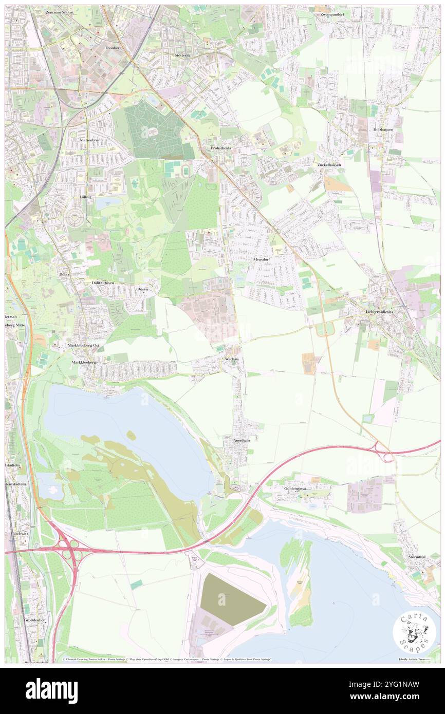 Atlanta Hotel International, DE, Germania, Sassonia, N 51 16' 45'', N 12 25' 39'', mappa, Cartascapes Mappa pubblicata nel 2024. Esplora Cartascapes, una mappa che rivela i diversi paesaggi, culture ed ecosistemi della Terra. Viaggia attraverso il tempo e lo spazio, scoprendo l'interconnessione del passato, del presente e del futuro del nostro pianeta. Foto Stock