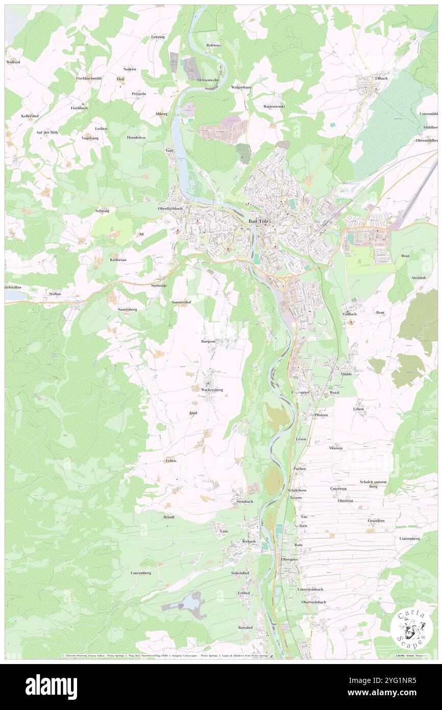 Burger, alta Baviera, Germania, Baviera, N 47 44' 37'', N 11 32' 58'', MAP, Cartascapes Map pubblicata nel 2024. Esplora Cartascapes, una mappa che rivela i diversi paesaggi, culture ed ecosistemi della Terra. Viaggia attraverso il tempo e lo spazio, scoprendo l'interconnessione del passato, del presente e del futuro del nostro pianeta. Foto Stock