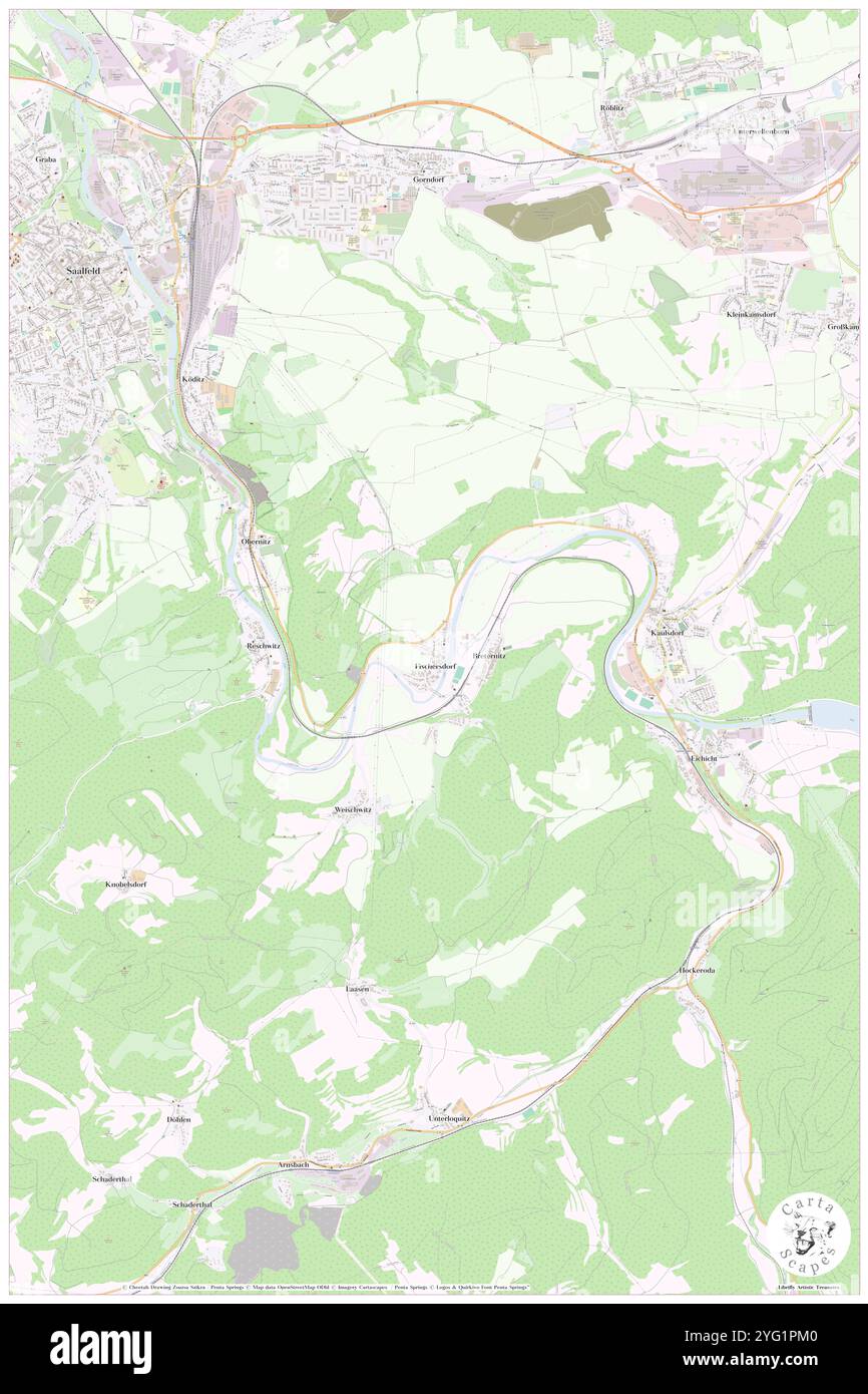 Fischersdorf, DE, Germania, Turingia, N 50 37' 9'', N 11 24' 11'', mappa, Cartascapes Mappa pubblicata nel 2024. Esplora Cartascapes, una mappa che rivela i diversi paesaggi, culture ed ecosistemi della Terra. Viaggia attraverso il tempo e lo spazio, scoprendo l'interconnessione del passato, del presente e del futuro del nostro pianeta. Foto Stock