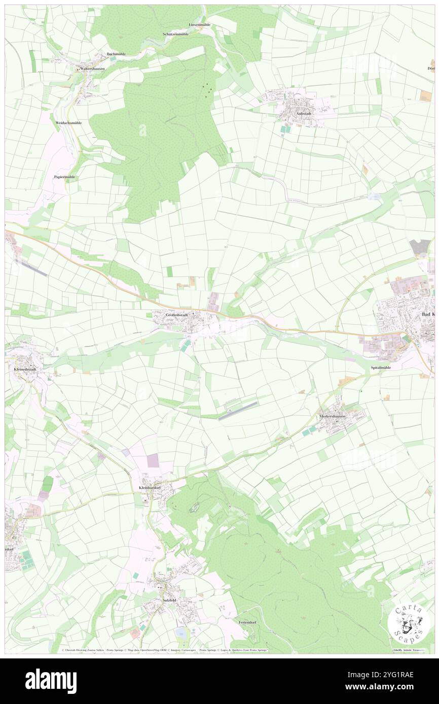 Haubach, DE, Germania, Baviera, N 50 17' 58'', N 10 25' 3'', mappa, Cartascapes Mappa pubblicata nel 2024. Esplora Cartascapes, una mappa che rivela i diversi paesaggi, culture ed ecosistemi della Terra. Viaggia attraverso il tempo e lo spazio, scoprendo l'interconnessione del passato, del presente e del futuro del nostro pianeta. Foto Stock