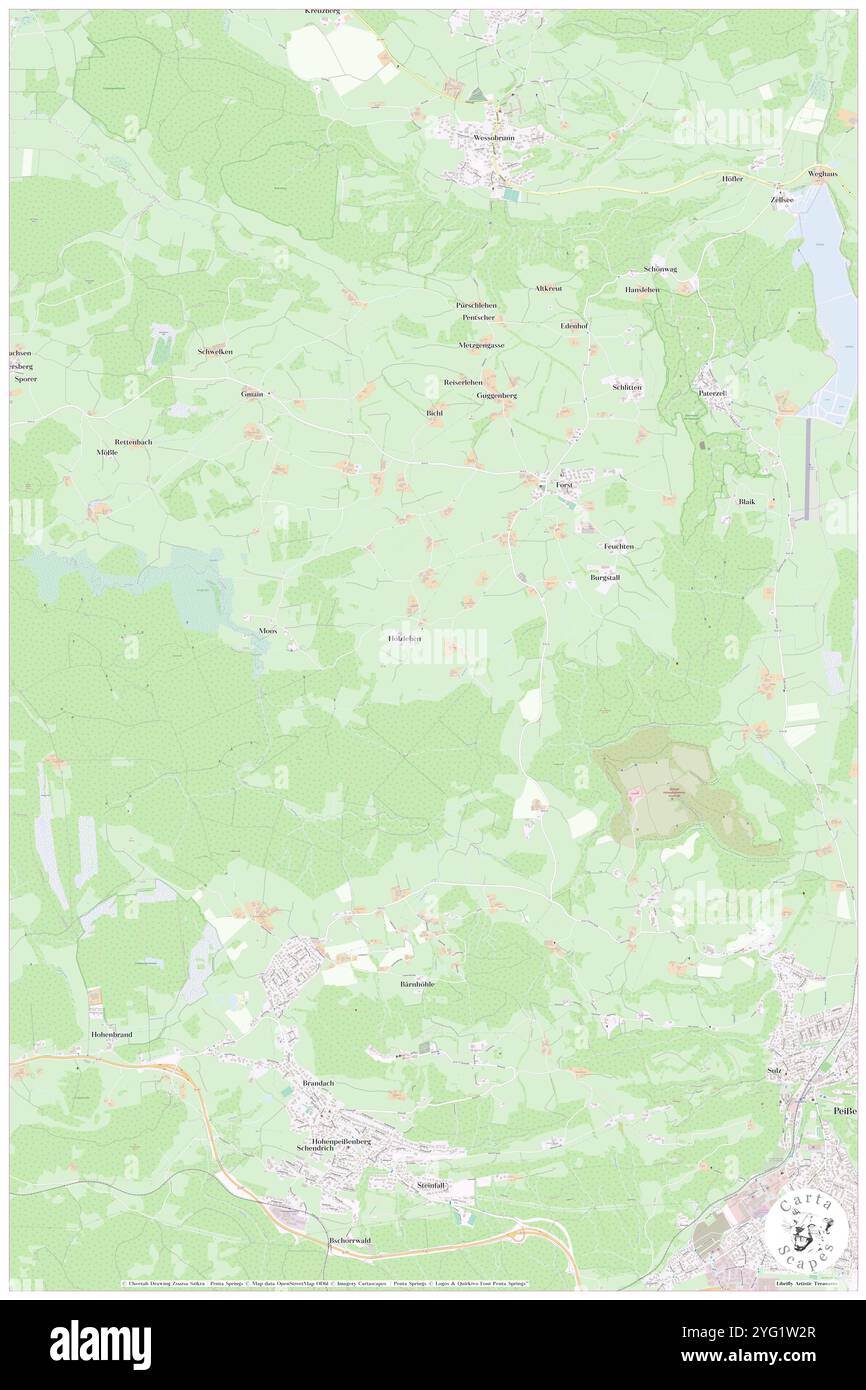 Pfaffenwinkel, DE, Germania, Baviera, N 47 49' 59'', N 11 1' 0'', mappa, Cartascapes Mappa pubblicata nel 2024. Esplora Cartascapes, una mappa che rivela i diversi paesaggi, culture ed ecosistemi della Terra. Viaggia attraverso il tempo e lo spazio, scoprendo l'interconnessione del passato, del presente e del futuro del nostro pianeta. Foto Stock