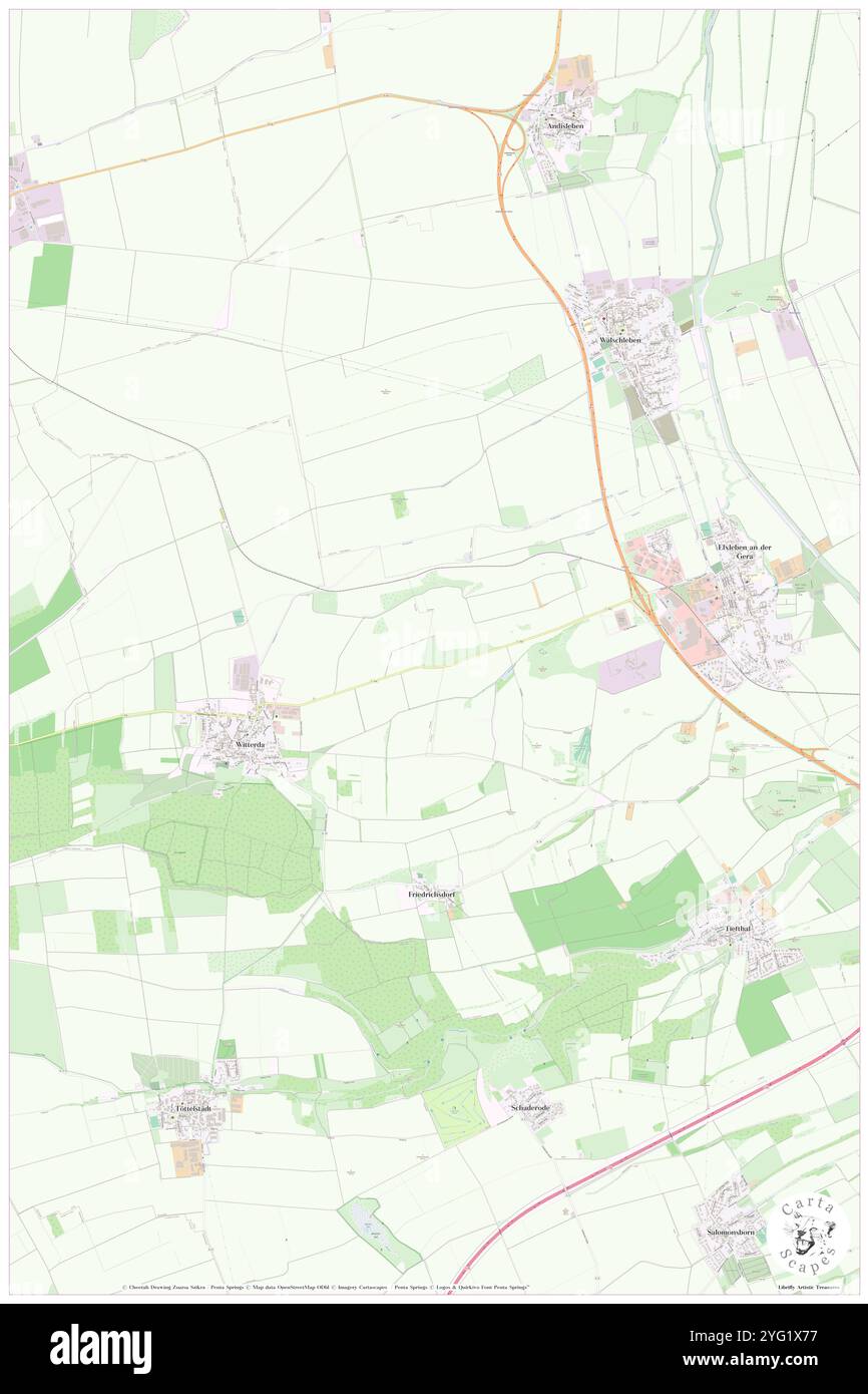 Ringelberg, DE, Germania, Turingia, N 51 2' 33'', N 10 54' 47'', mappa, Cartascapes Mappa pubblicata nel 2024. Esplora Cartascapes, una mappa che rivela i diversi paesaggi, culture ed ecosistemi della Terra. Viaggia attraverso il tempo e lo spazio, scoprendo l'interconnessione del passato, del presente e del futuro del nostro pianeta. Foto Stock