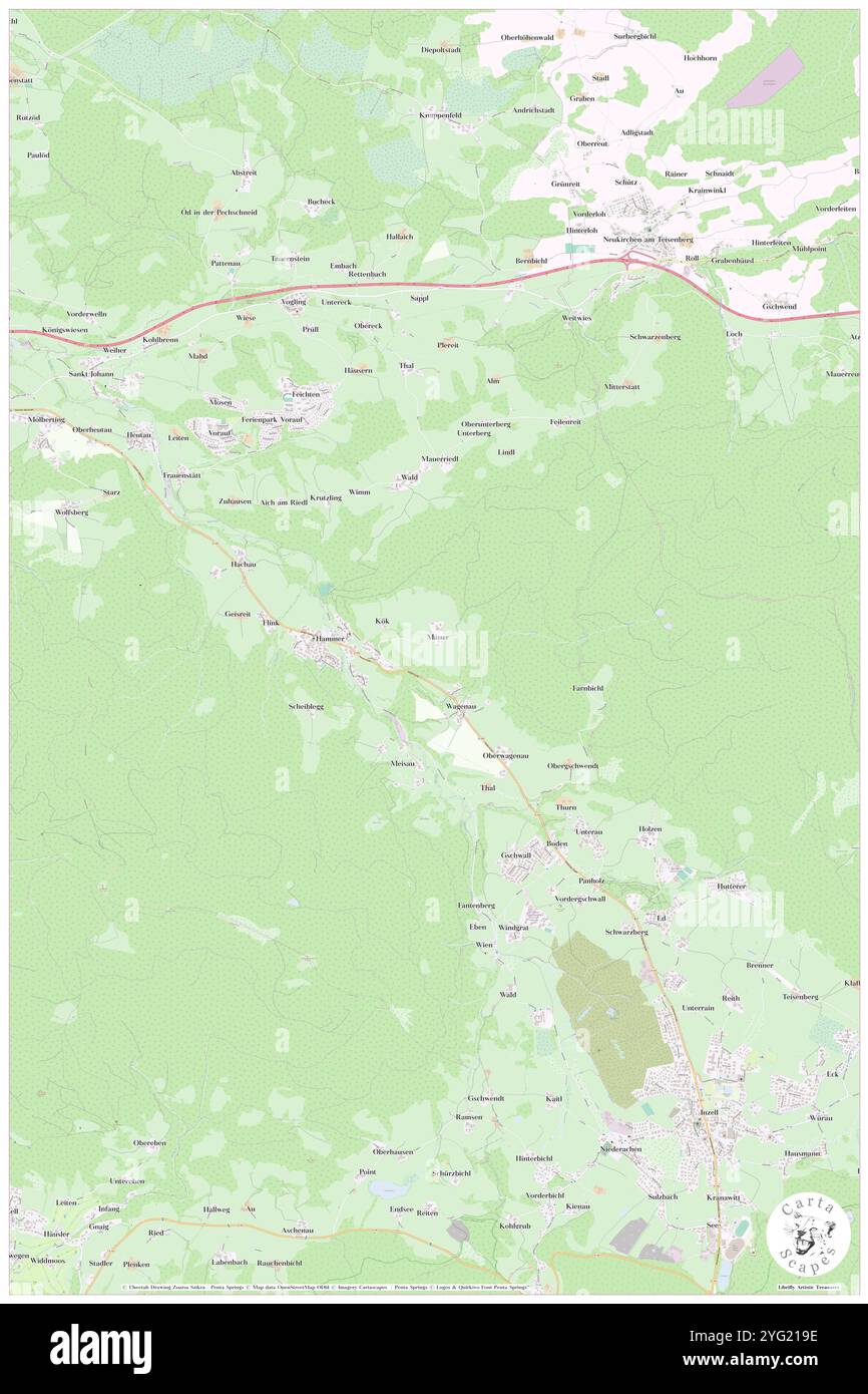 Tauschergraben, DE, Germania, Baviera, N 47 47' 59'', N 12 43' 0'', mappa, Cartascapes Mappa pubblicata nel 2024. Esplora Cartascapes, una mappa che rivela i diversi paesaggi, culture ed ecosistemi della Terra. Viaggia attraverso il tempo e lo spazio, scoprendo l'interconnessione del passato, del presente e del futuro del nostro pianeta. Foto Stock