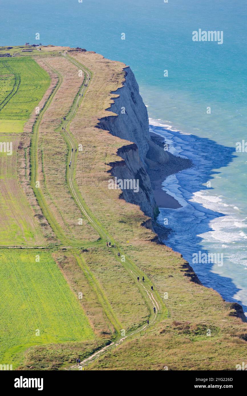 FRANCIA. PAS-DE-CALAIS (62) COTE D'OPALE. DEUX CAPS PROTECTED SITE (PARC NATUREL DES CAPS ET MARAIS D'OPALE) Foto Stock