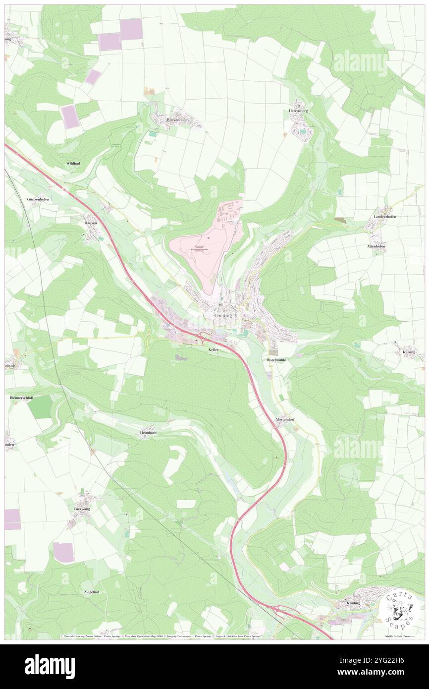 Southwestern Corner Tower, Regierungsbezirk Mittelfranken, DE, Germania, Baviera, N 49 2' 41'', N 11 21' 1'', MAP, Cartascapes Map pubblicata nel 2024. Esplora Cartascapes, una mappa che rivela i diversi paesaggi, culture ed ecosistemi della Terra. Viaggia attraverso il tempo e lo spazio, scoprendo l'interconnessione del passato, del presente e del futuro del nostro pianeta. Foto Stock