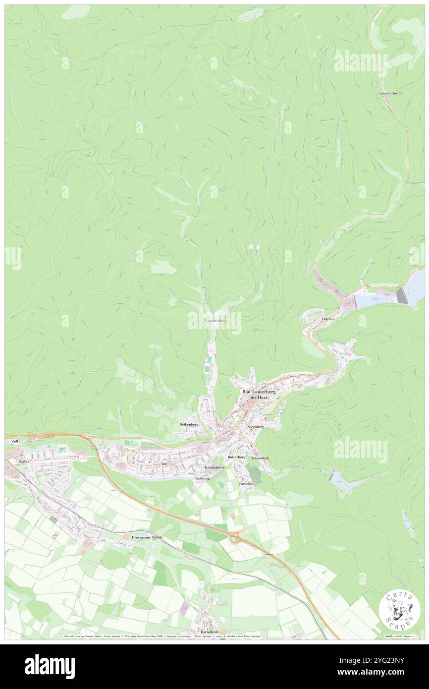 Grade Lutter, DE, Germania, bassa Sassonia, N 51 38' 31'', N 10 27' 36'', MAP, Cartascapes Map pubblicata nel 2024. Esplora Cartascapes, una mappa che rivela i diversi paesaggi, culture ed ecosistemi della Terra. Viaggia attraverso il tempo e lo spazio, scoprendo l'interconnessione del passato, del presente e del futuro del nostro pianeta. Foto Stock