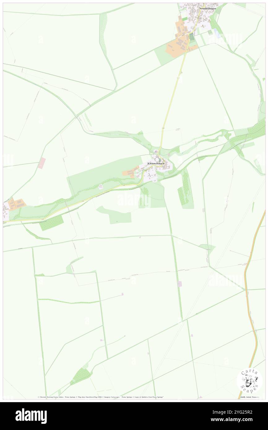 Kleinwelsbach, DE, Germania, Turingia, N 51 10' 9'', N 10 39' 46'', mappa, Cartascapes Mappa pubblicata nel 2024. Esplora Cartascapes, una mappa che rivela i diversi paesaggi, culture ed ecosistemi della Terra. Viaggia attraverso il tempo e lo spazio, scoprendo l'interconnessione del passato, del presente e del futuro del nostro pianeta. Foto Stock