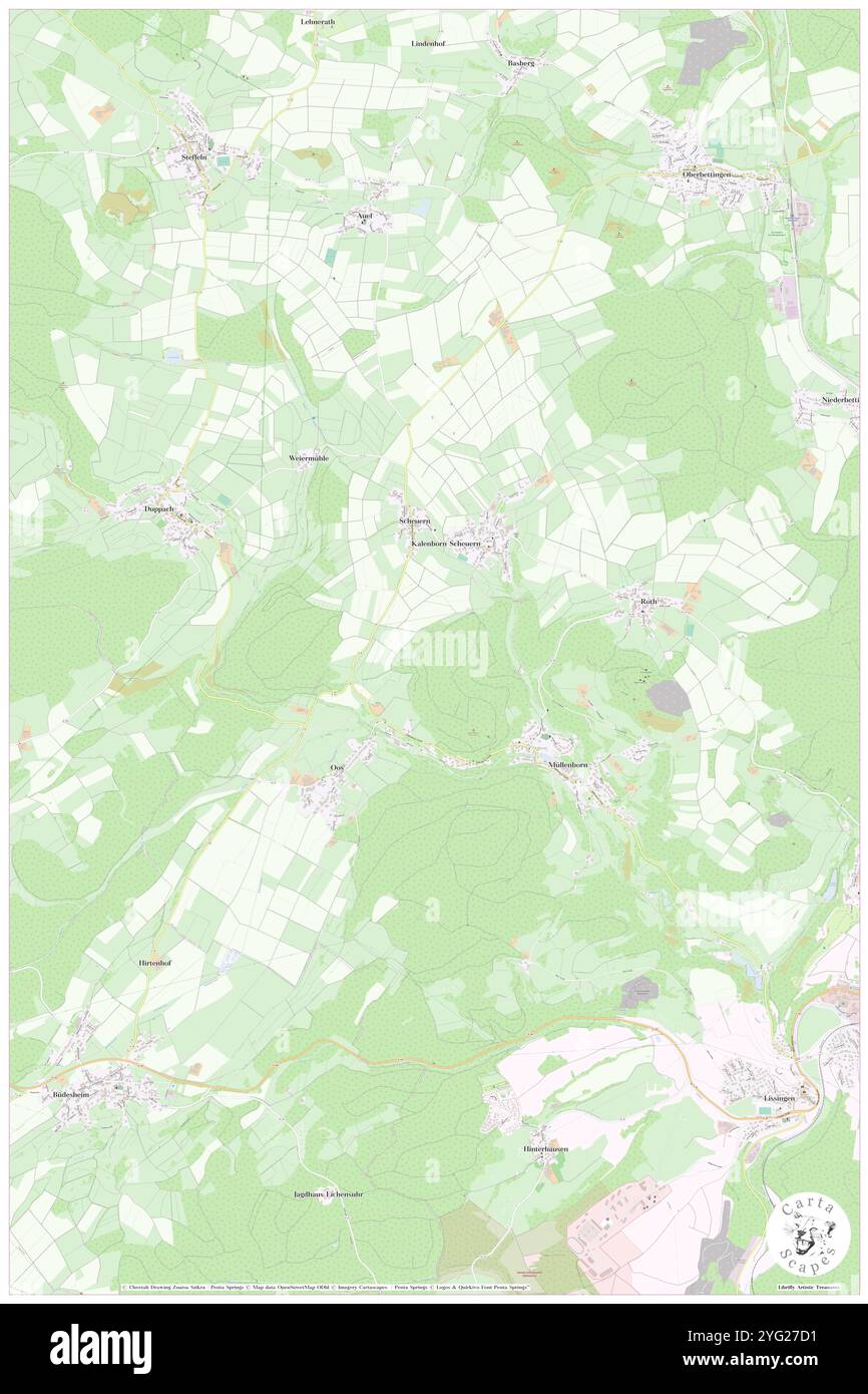 Lenzerath, DE, Germania, Rheinland-Pfalz, N 50 14' 59'', N 6 35' 45'', mappa, Cartascapes Mappa pubblicata nel 2024. Esplora Cartascapes, una mappa che rivela i diversi paesaggi, culture ed ecosistemi della Terra. Viaggia attraverso il tempo e lo spazio, scoprendo l'interconnessione del passato, del presente e del futuro del nostro pianeta. Foto Stock