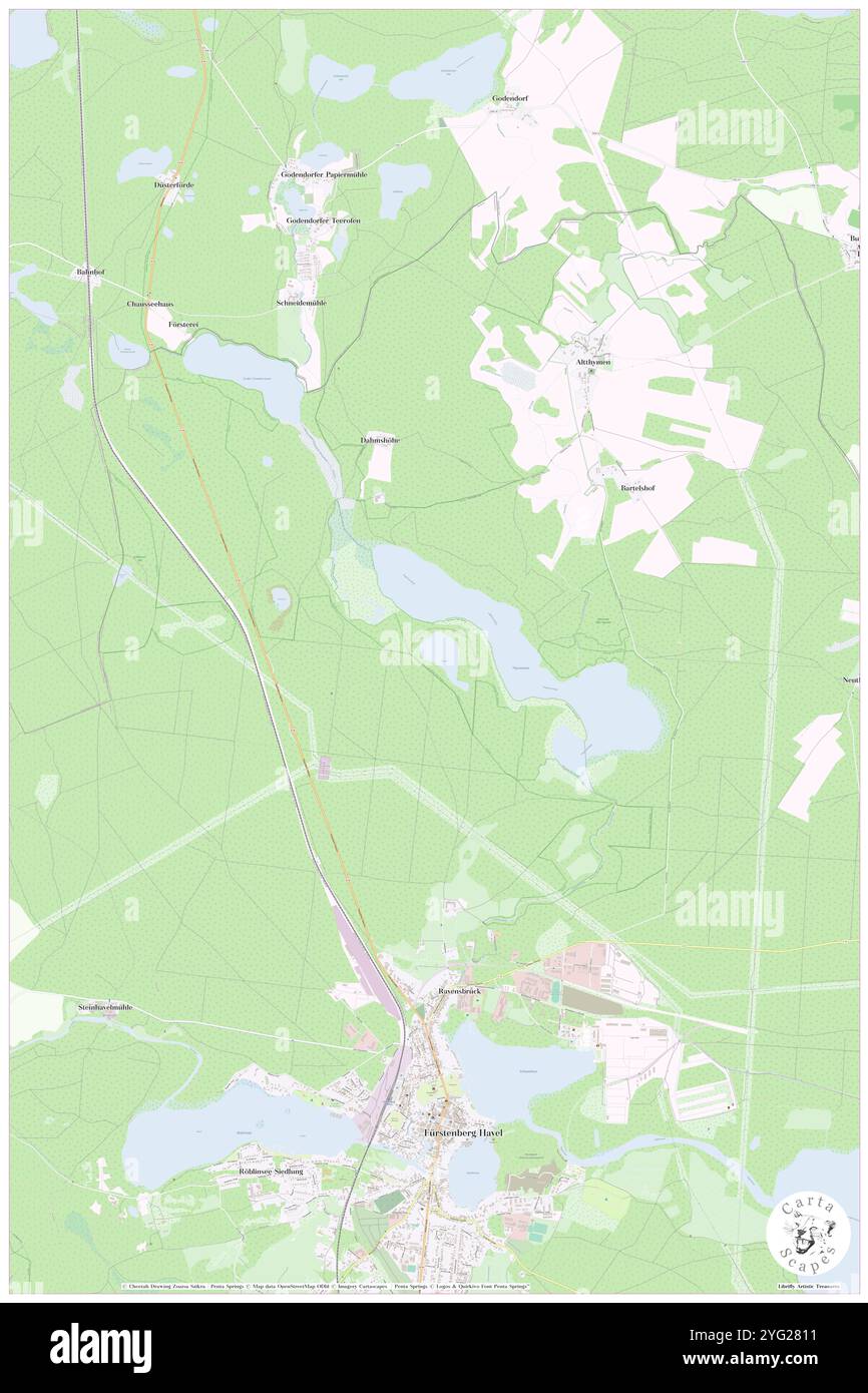 Paul SEE, DE, Germania, Brandeburgo, N 53 13' 6'', N 13 8' 41'', mappa, Cartascapes Mappa pubblicata nel 2024. Esplora Cartascapes, una mappa che rivela i diversi paesaggi, culture ed ecosistemi della Terra. Viaggia attraverso il tempo e lo spazio, scoprendo l'interconnessione del passato, del presente e del futuro del nostro pianeta. Foto Stock