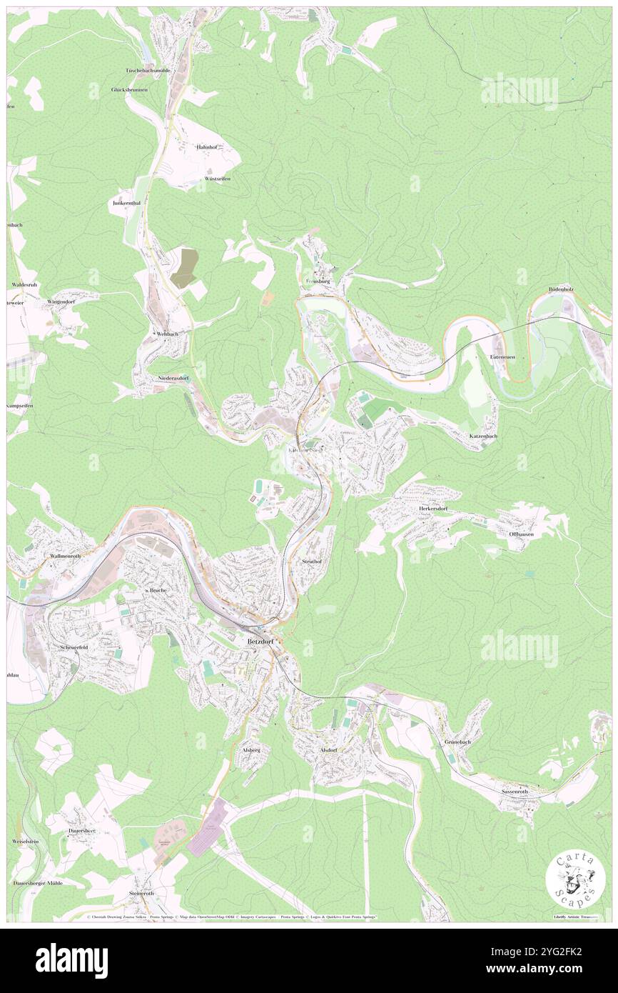 Kirchen, DE, Germania, Rheinland-Pfalz, N 50 48' 23'', N 7 52' 49'', mappa, Cartascapes Mappa pubblicata nel 2024. Esplora Cartascapes, una mappa che rivela i diversi paesaggi, culture ed ecosistemi della Terra. Viaggia attraverso il tempo e lo spazio, scoprendo l'interconnessione del passato, del presente e del futuro del nostro pianeta. Foto Stock