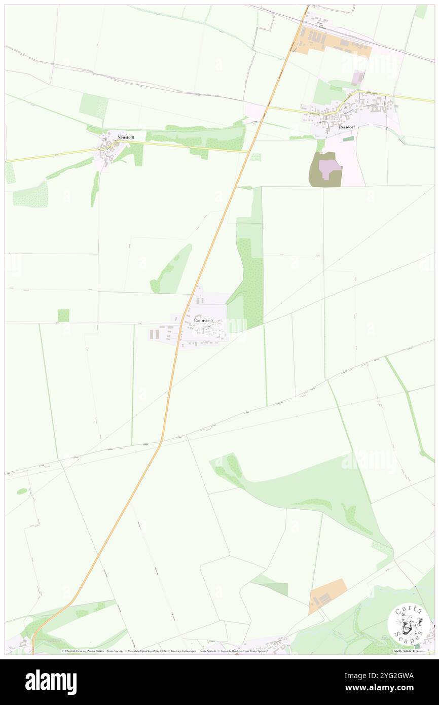 Rannstedt, DE, Germania, Turingia, N 51 4' 59'', N 11 33' 0'', mappa, Cartascapes Mappa pubblicata nel 2024. Esplora Cartascapes, una mappa che rivela i diversi paesaggi, culture ed ecosistemi della Terra. Viaggia attraverso il tempo e lo spazio, scoprendo l'interconnessione del passato, del presente e del futuro del nostro pianeta. Foto Stock