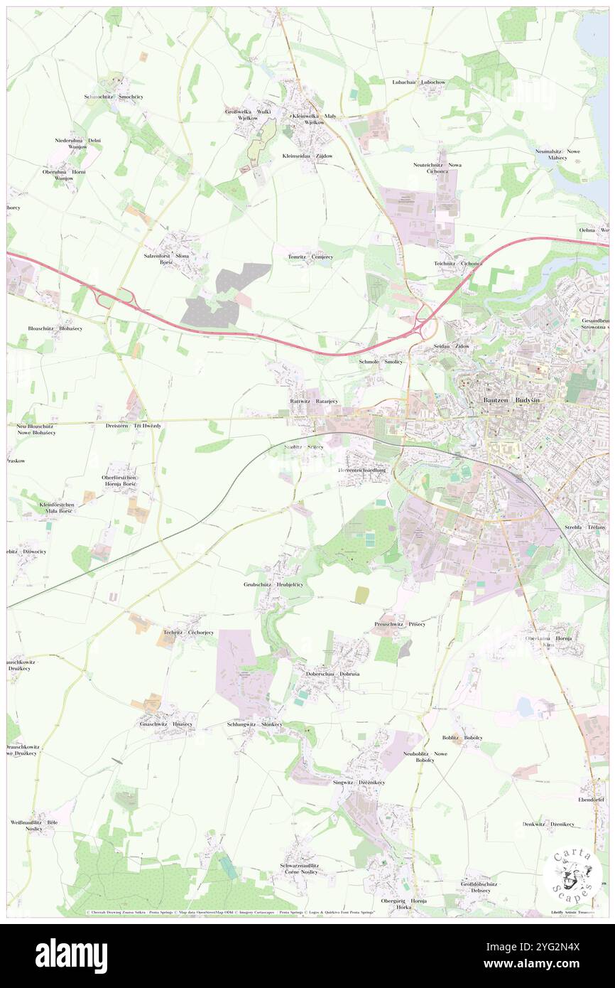 Stiebitz, DE, Germania, Sassonia, N 51 10' 29'', N 14 23' 36'', mappa, Cartascapes Mappa pubblicata nel 2024. Esplora Cartascapes, una mappa che rivela i diversi paesaggi, culture ed ecosistemi della Terra. Viaggia attraverso il tempo e lo spazio, scoprendo l'interconnessione del passato, del presente e del futuro del nostro pianeta. Foto Stock