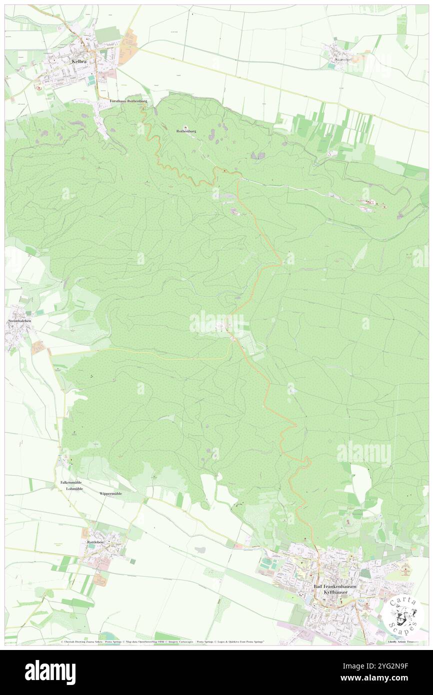 Rathsfeld, DE, Germania, Turingia, N 51 23' 42'', N 11 4' 20'', mappa, Cartascapes Mappa pubblicata nel 2024. Esplora Cartascapes, una mappa che rivela i diversi paesaggi, culture ed ecosistemi della Terra. Viaggia attraverso il tempo e lo spazio, scoprendo l'interconnessione del passato, del presente e del futuro del nostro pianeta. Foto Stock