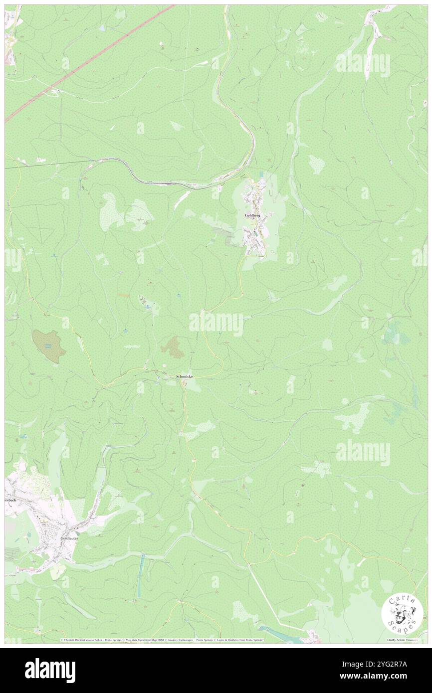 Gehlberg, DE, Germania, Turingia, N 50 40' 41'', N 10 47' 27'', mappa, Cartascapes Mappa pubblicata nel 2024. Esplora Cartascapes, una mappa che rivela i diversi paesaggi, culture ed ecosistemi della Terra. Viaggia attraverso il tempo e lo spazio, scoprendo l'interconnessione del passato, del presente e del futuro del nostro pianeta. Foto Stock