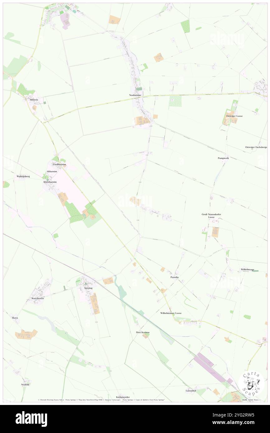 Klein Neuendorf, DE, Germania, Brandeburgo, N 52 40' 41'', N 14 18' 16'', mappa, Cartascapes Mappa pubblicata nel 2024. Esplora Cartascapes, una mappa che rivela i diversi paesaggi, culture ed ecosistemi della Terra. Viaggia attraverso il tempo e lo spazio, scoprendo l'interconnessione del passato, del presente e del futuro del nostro pianeta. Foto Stock