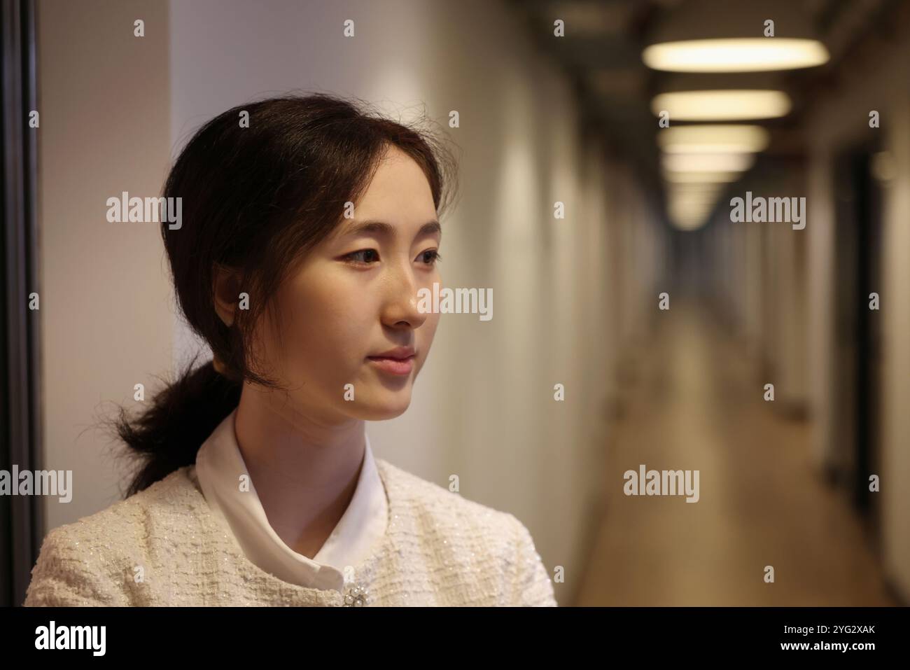 Ritratto di donna in office Foto Stock