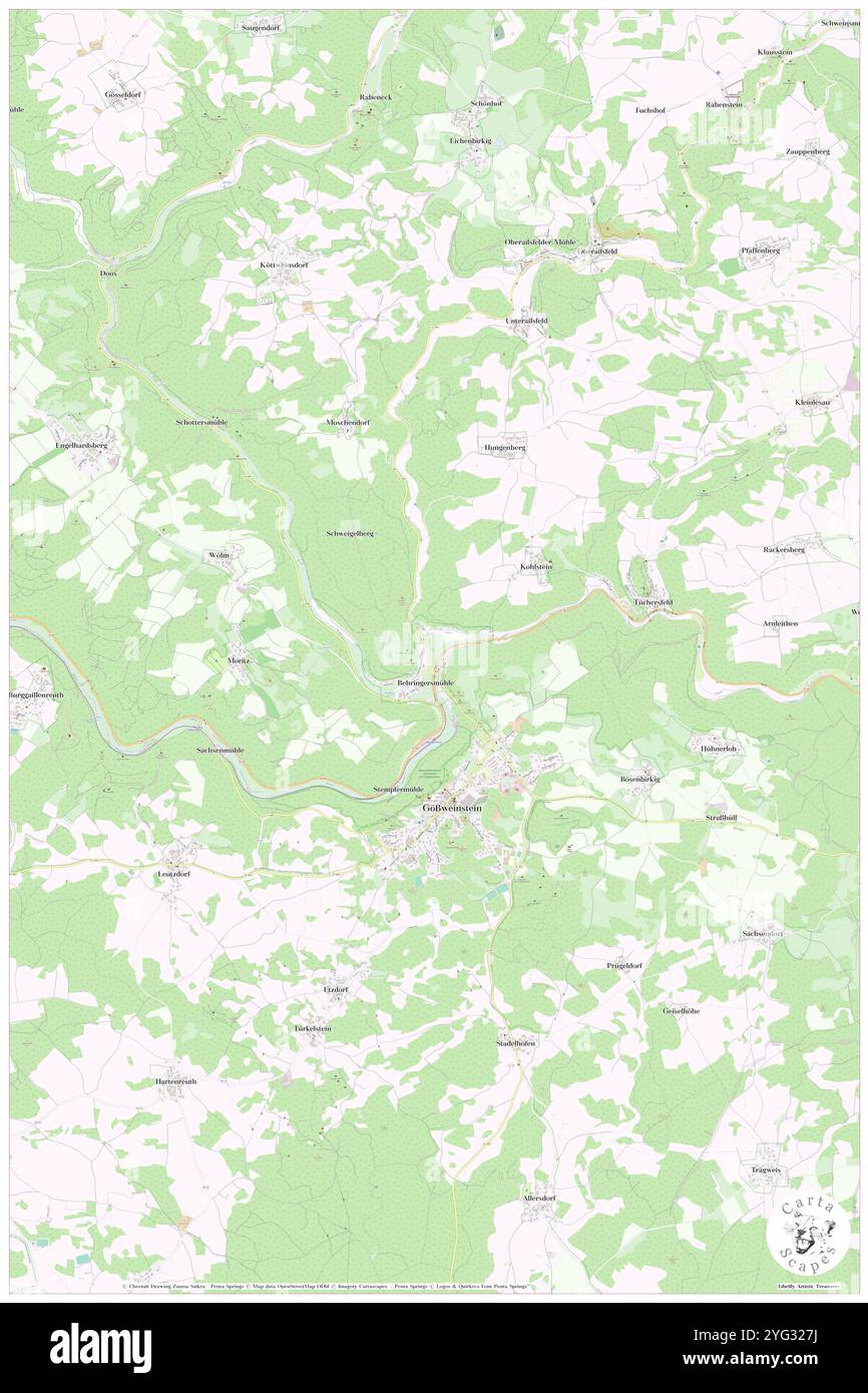 Ailsbach, DE, Germania, Baviera, N 49 46' 52'', N 11 20' 5'', mappa, Cartascapes Mappa pubblicata nel 2024. Esplora Cartascapes, una mappa che rivela i diversi paesaggi, culture ed ecosistemi della Terra. Viaggia attraverso il tempo e lo spazio, scoprendo l'interconnessione del passato, del presente e del futuro del nostro pianeta. Foto Stock