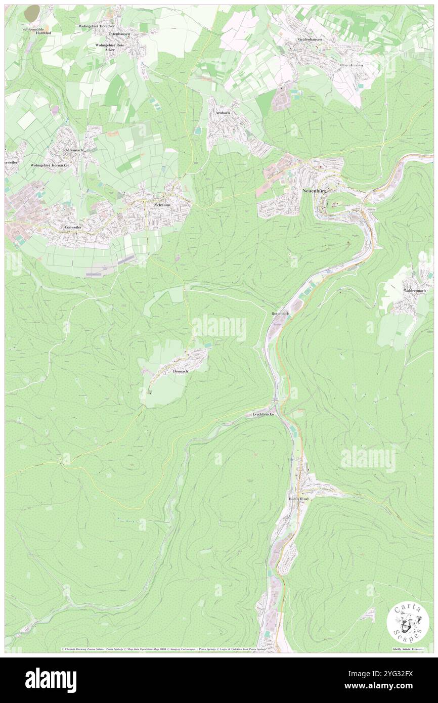 HAG, regione di Karlsruhe, DE, Germania, Baden-Wurttemberg, N 48 49' 39'', N 8 33' 53'', MAP, Cartascapes Map pubblicata nel 2024. Esplora Cartascapes, una mappa che rivela i diversi paesaggi, culture ed ecosistemi della Terra. Viaggia attraverso il tempo e lo spazio, scoprendo l'interconnessione del passato, del presente e del futuro del nostro pianeta. Foto Stock