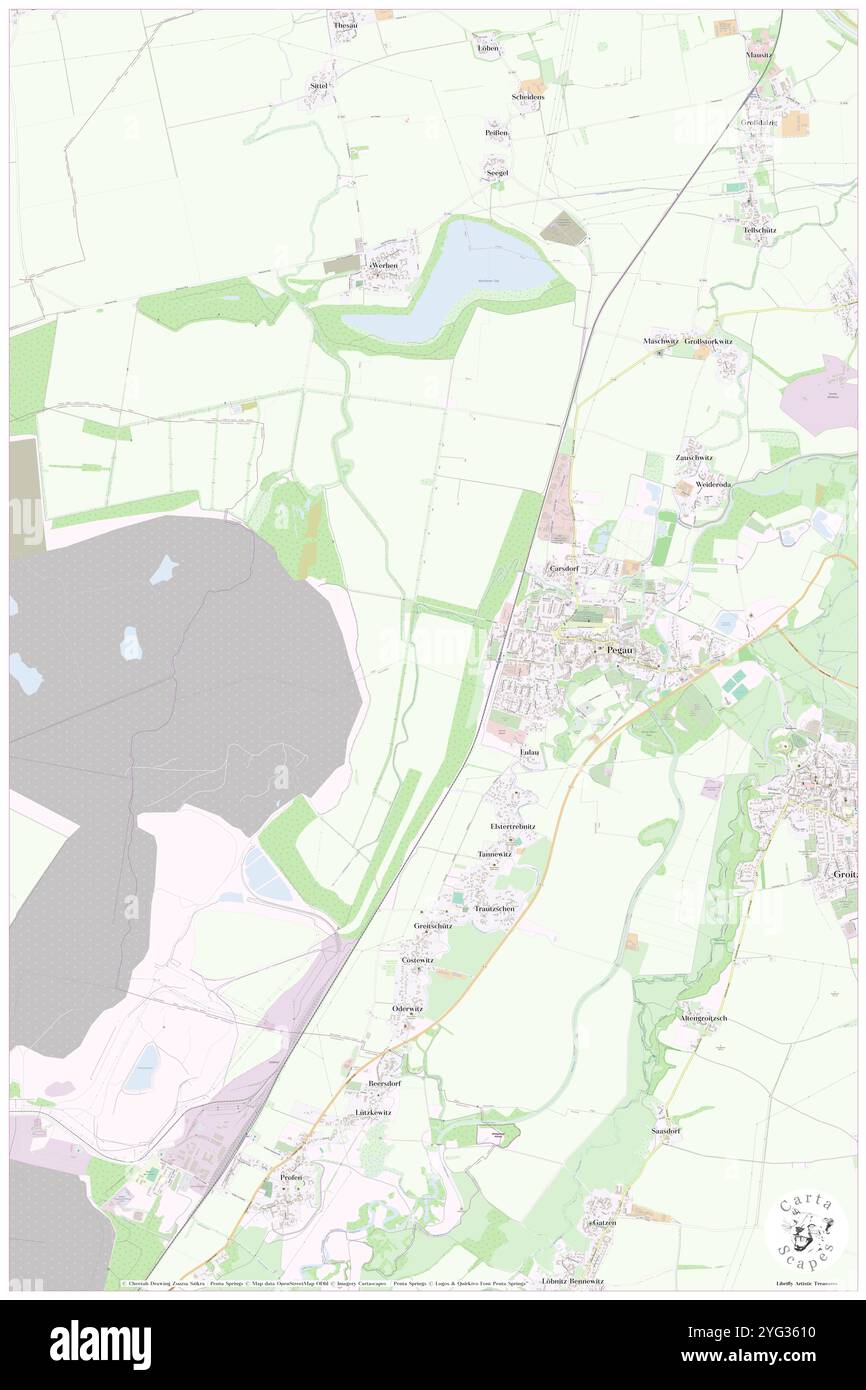 Stoentzsch, DE, Germania, Sassonia, N 51 10' 0'', N 12 13' 59'', mappa, Cartascapes Mappa pubblicata nel 2024. Esplora Cartascapes, una mappa che rivela i diversi paesaggi, culture ed ecosistemi della Terra. Viaggia attraverso il tempo e lo spazio, scoprendo l'interconnessione del passato, del presente e del futuro del nostro pianeta. Foto Stock