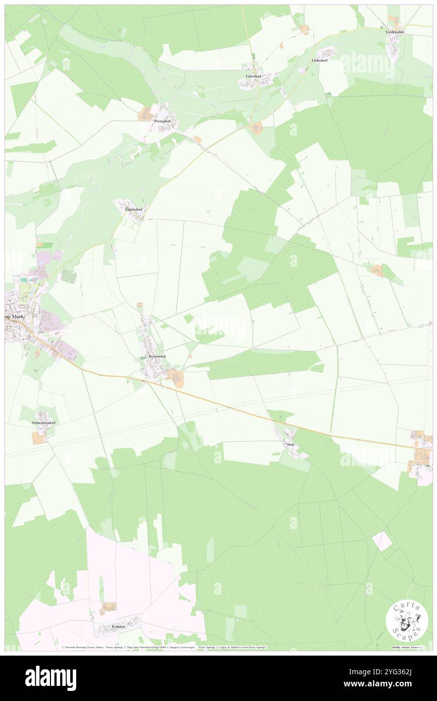 Rosenthal, DE, Germania, Sassonia, N 50 50' 49'', N 14 3' 36'', mappa, Cartascapes Mappa pubblicata nel 2024. Esplora Cartascapes, una mappa che rivela i diversi paesaggi, culture ed ecosistemi della Terra. Viaggia attraverso il tempo e lo spazio, scoprendo l'interconnessione del passato, del presente e del futuro del nostro pianeta. Foto Stock