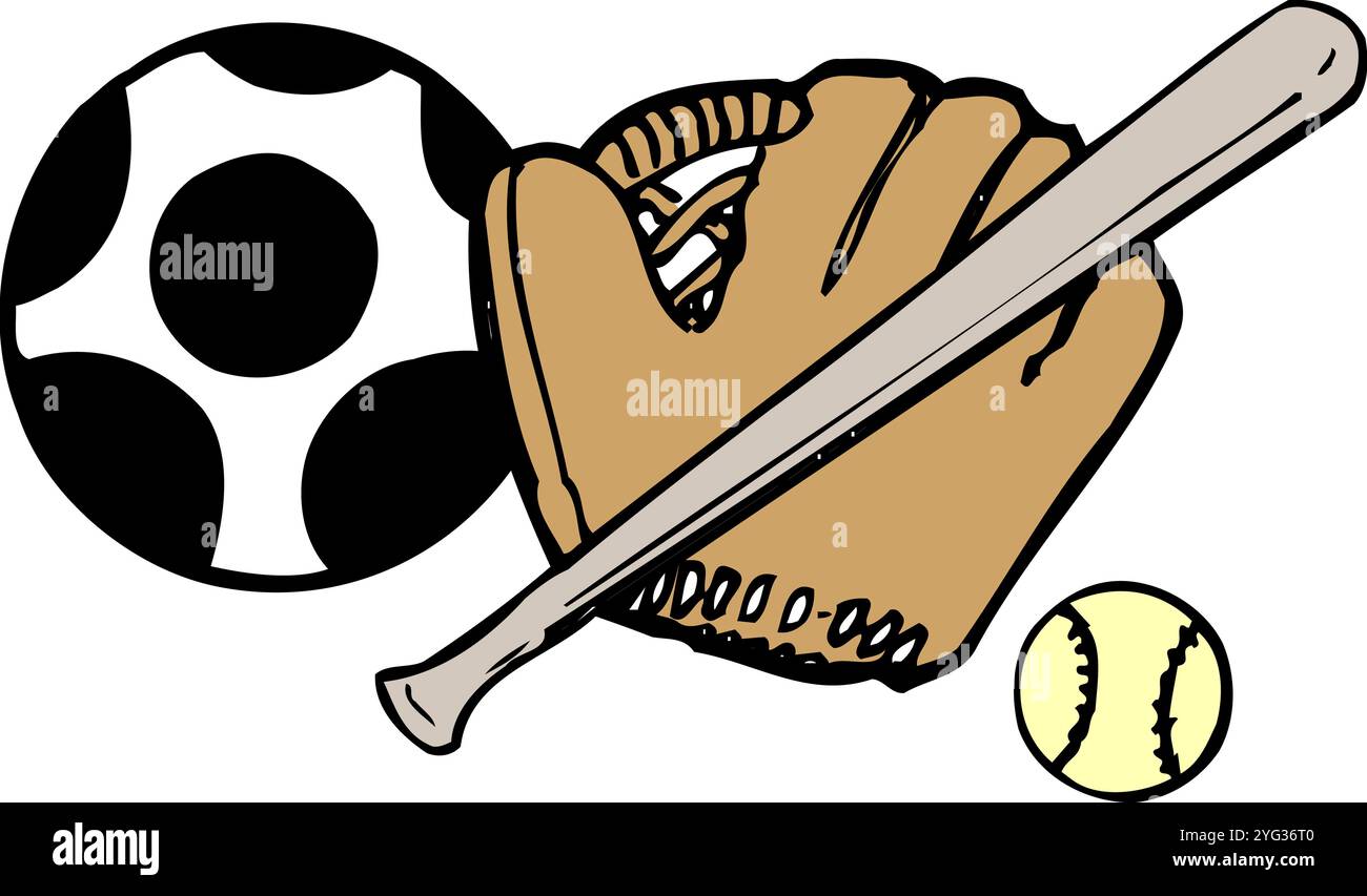 Attrezzature sportive Foto Stock