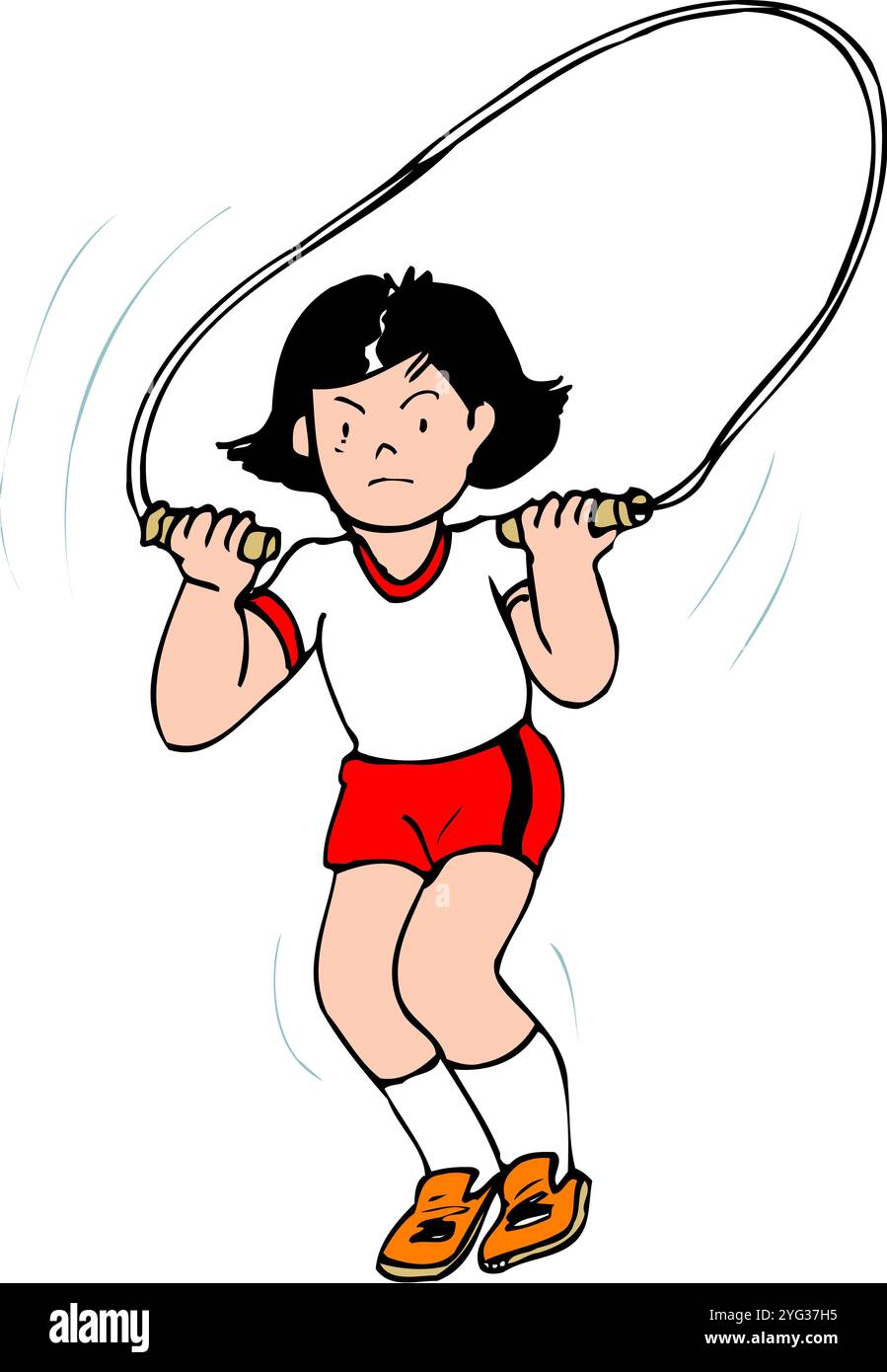 Un giro, due salti Foto Stock