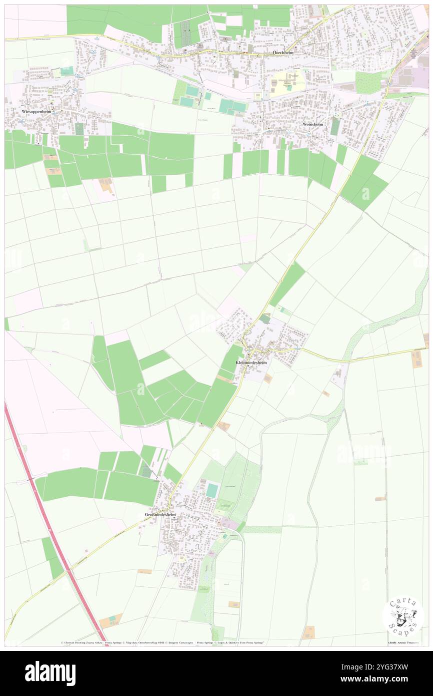 Kleinniedesheim, DE, Germania, Rheinland-Pfalz, N 49 35' 12'', N 8 19' 19'', mappa, Cartascapes Mappa pubblicata nel 2024. Esplora Cartascapes, una mappa che rivela i diversi paesaggi, culture ed ecosistemi della Terra. Viaggia attraverso il tempo e lo spazio, scoprendo l'interconnessione del passato, del presente e del futuro del nostro pianeta. Foto Stock