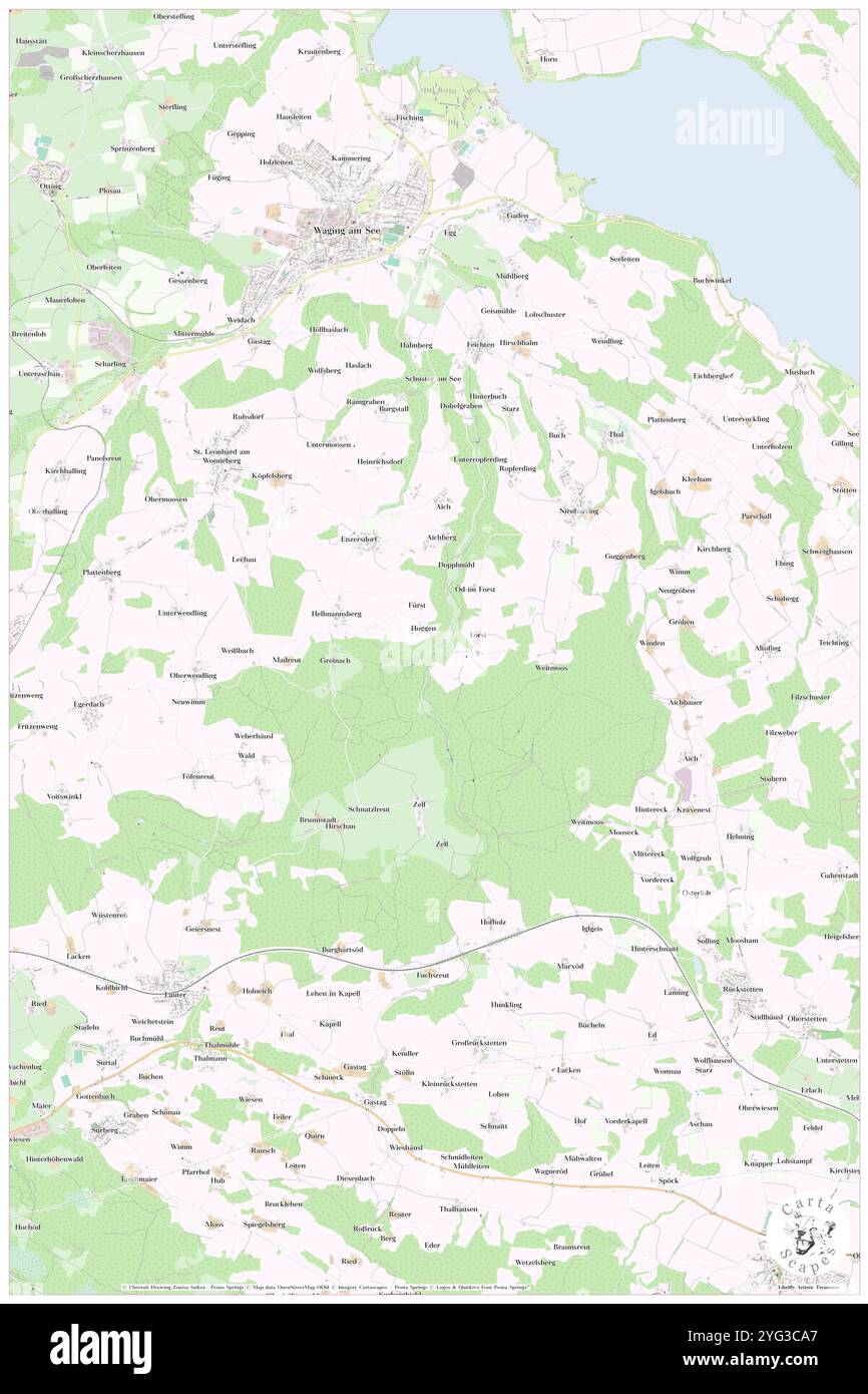 Zellerbach, DE, Germania, Baviera, N 47 54' 0'', N 12 44' 40''', mappa, Cartascapes Mappa pubblicata nel 2024. Esplora Cartascapes, una mappa che rivela i diversi paesaggi, culture ed ecosistemi della Terra. Viaggia attraverso il tempo e lo spazio, scoprendo l'interconnessione del passato, del presente e del futuro del nostro pianeta. Foto Stock