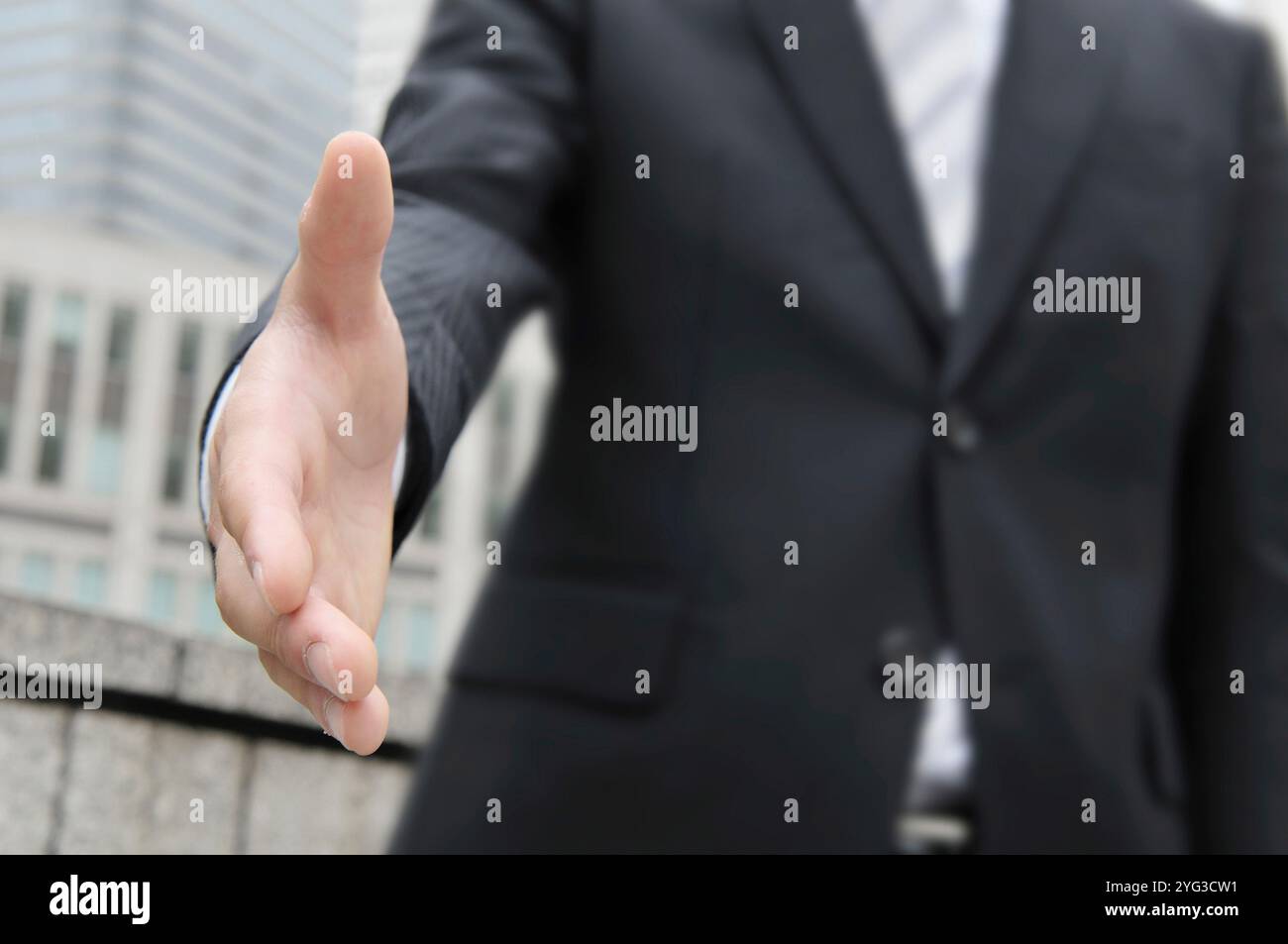 Mano dell'uomo d'affari Foto Stock