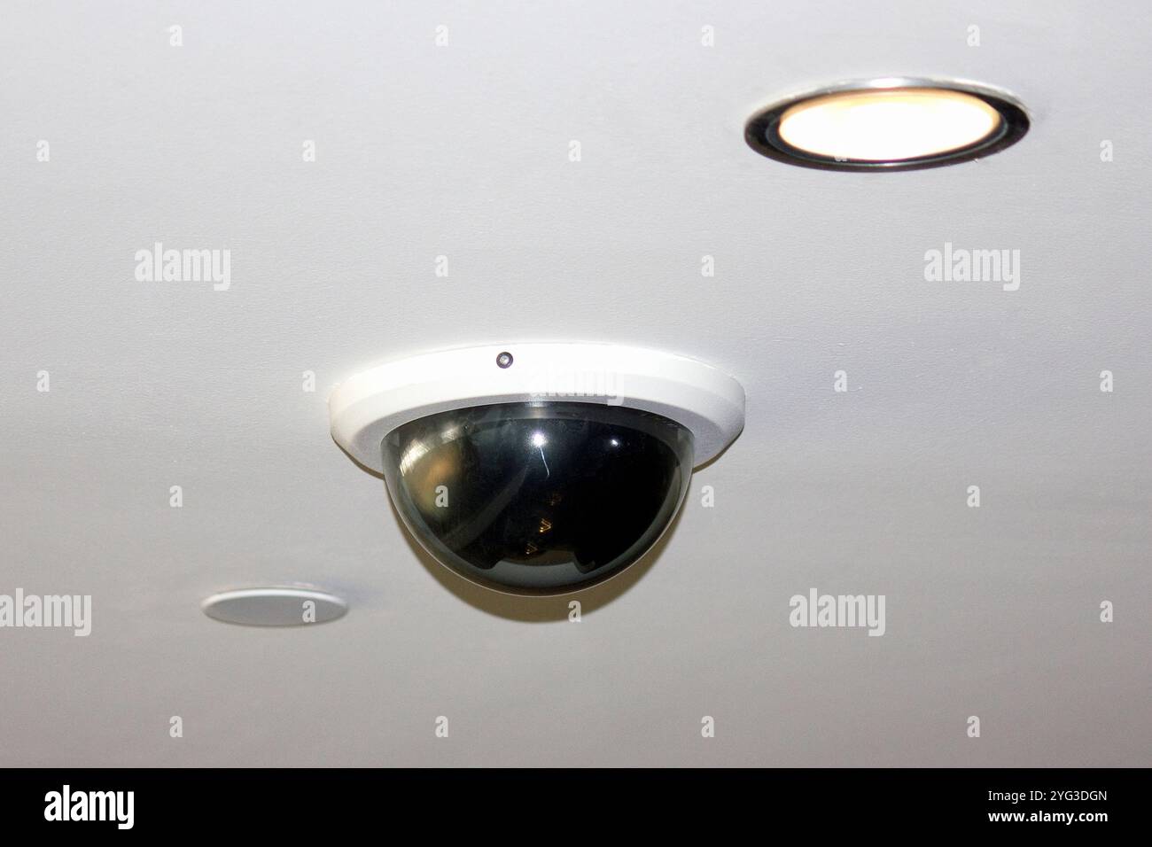 Telecamera di sicurezza in camera Foto Stock