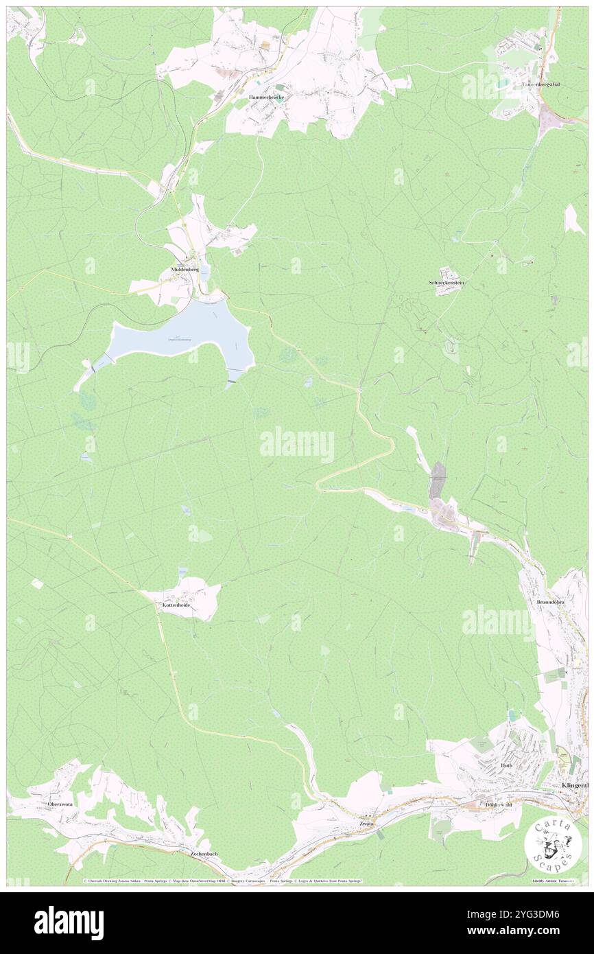 Schneidersberge, DE, Germania, Sassonia, N 50 23' 43'', N 12 25' 8'', mappa, Cartascapes Mappa pubblicata nel 2024. Esplora Cartascapes, una mappa che rivela i diversi paesaggi, culture ed ecosistemi della Terra. Viaggia attraverso il tempo e lo spazio, scoprendo l'interconnessione del passato, del presente e del futuro del nostro pianeta. Foto Stock